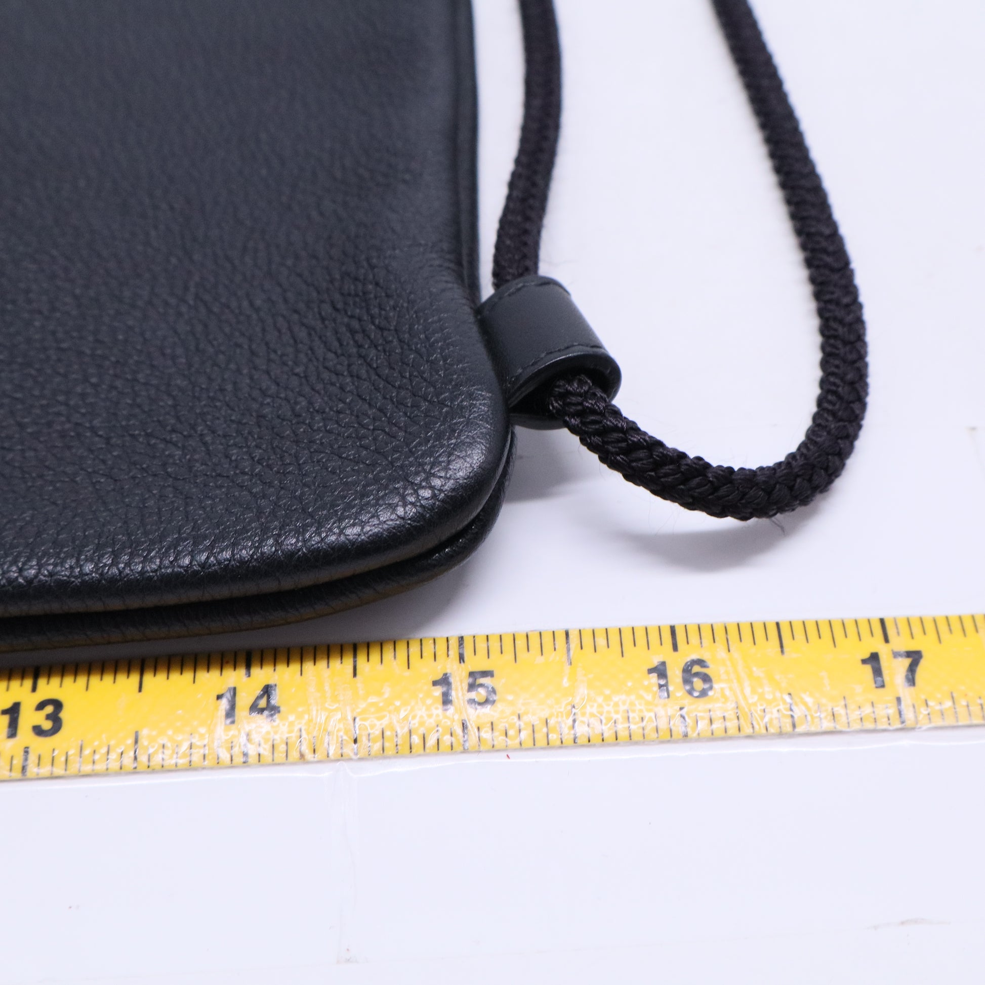 Calfskin Coco Capitan Logo Drawstring Backpack Black