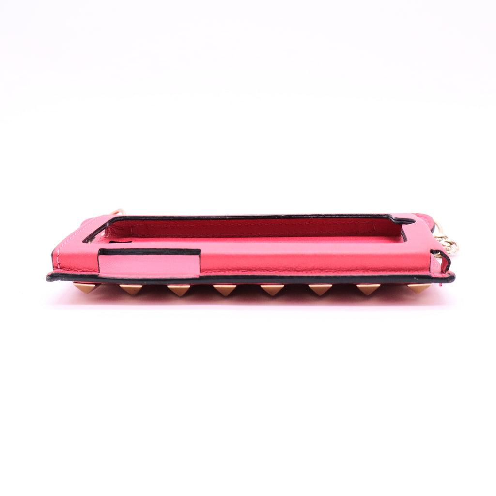 Bright Pink Rock Stud iPhone case/Card Holder