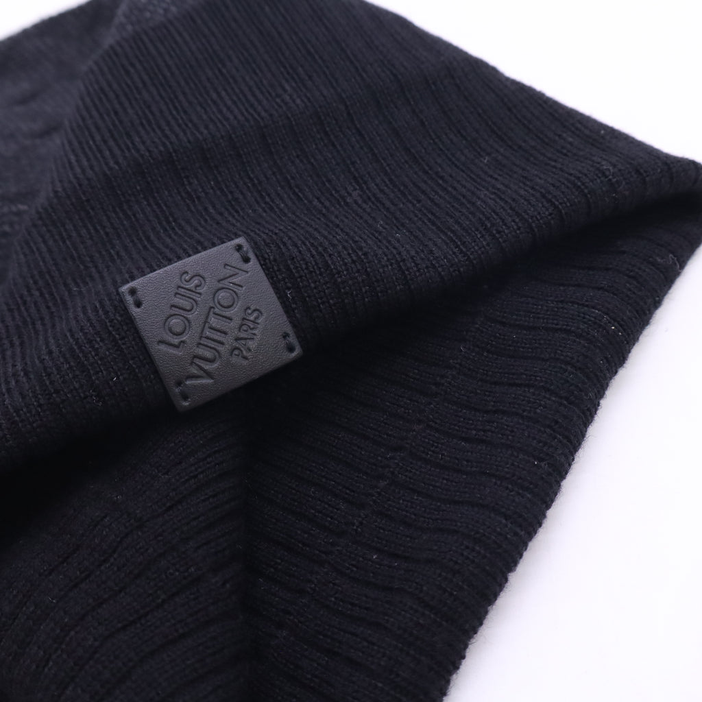 Wool Damier Neo Petit Beanie Hat S Anthracite W23665
