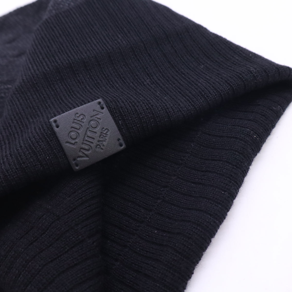 Wool Damier Neo Petit Beanie Hat S Anthracite W23665