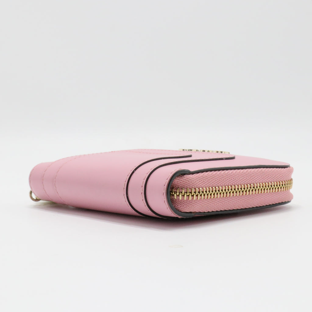 Serpenti Forever Zip Around Wallet Leather Compact