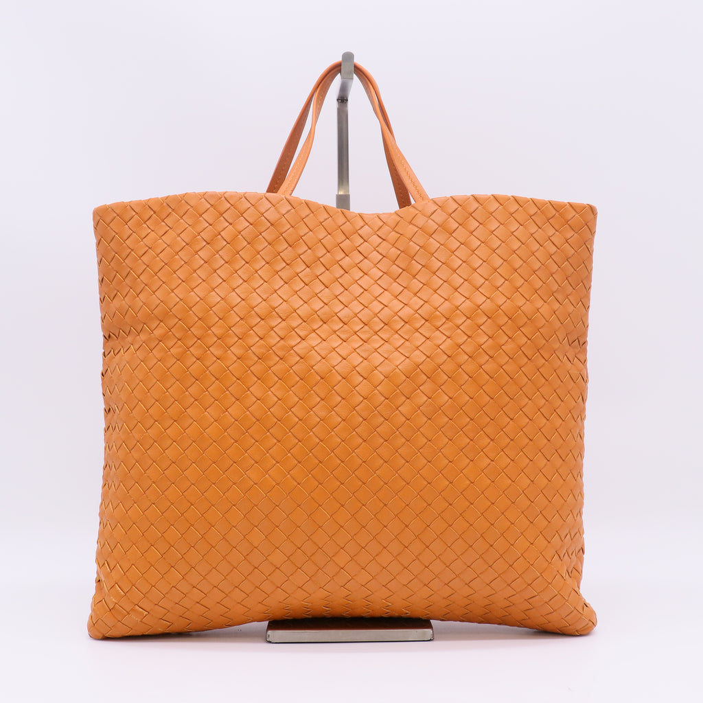 Bottega Veneta Brown Intrecciato Leather Tote w/ Strap B23722