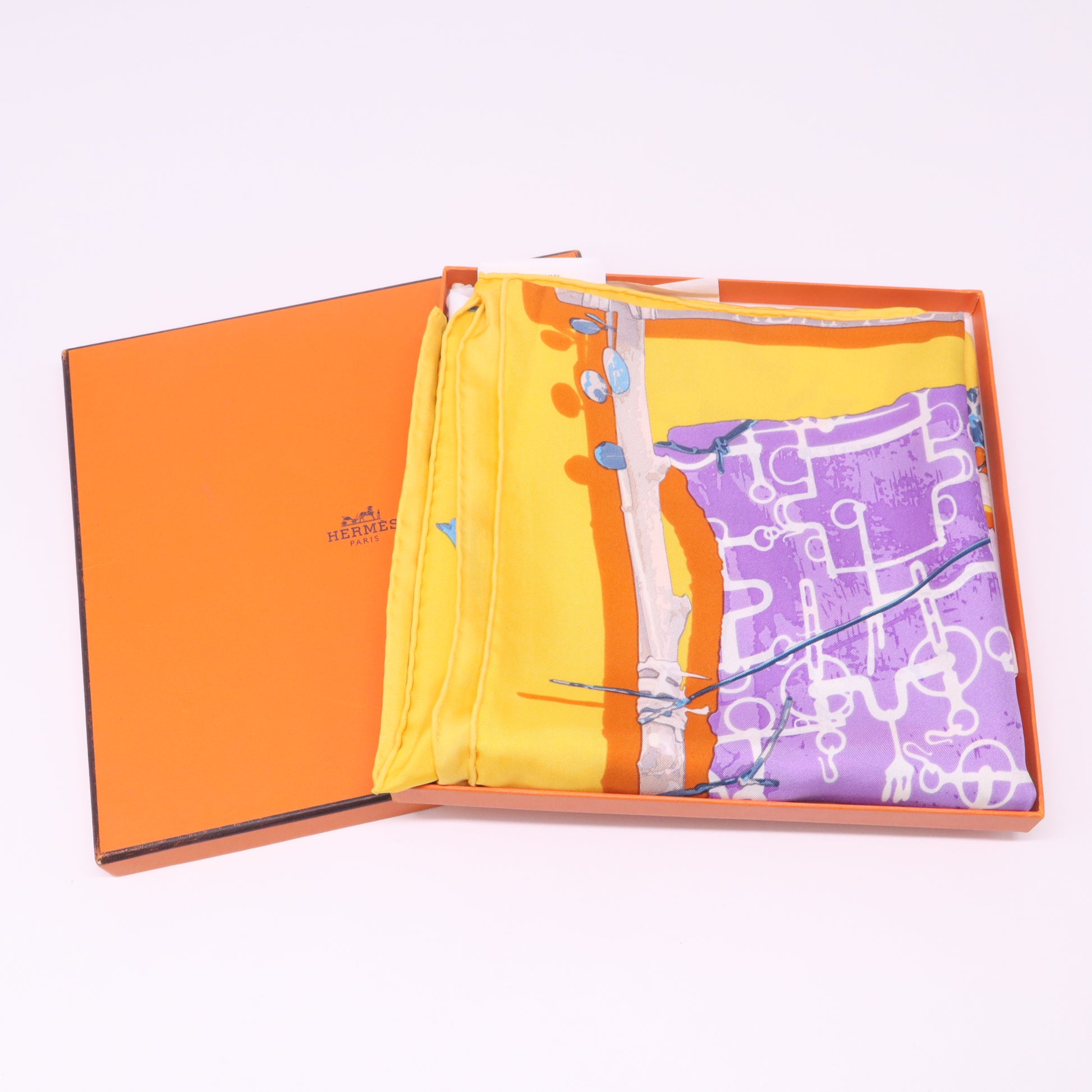 Hermès Carnets de Bal scarf 90 W22460