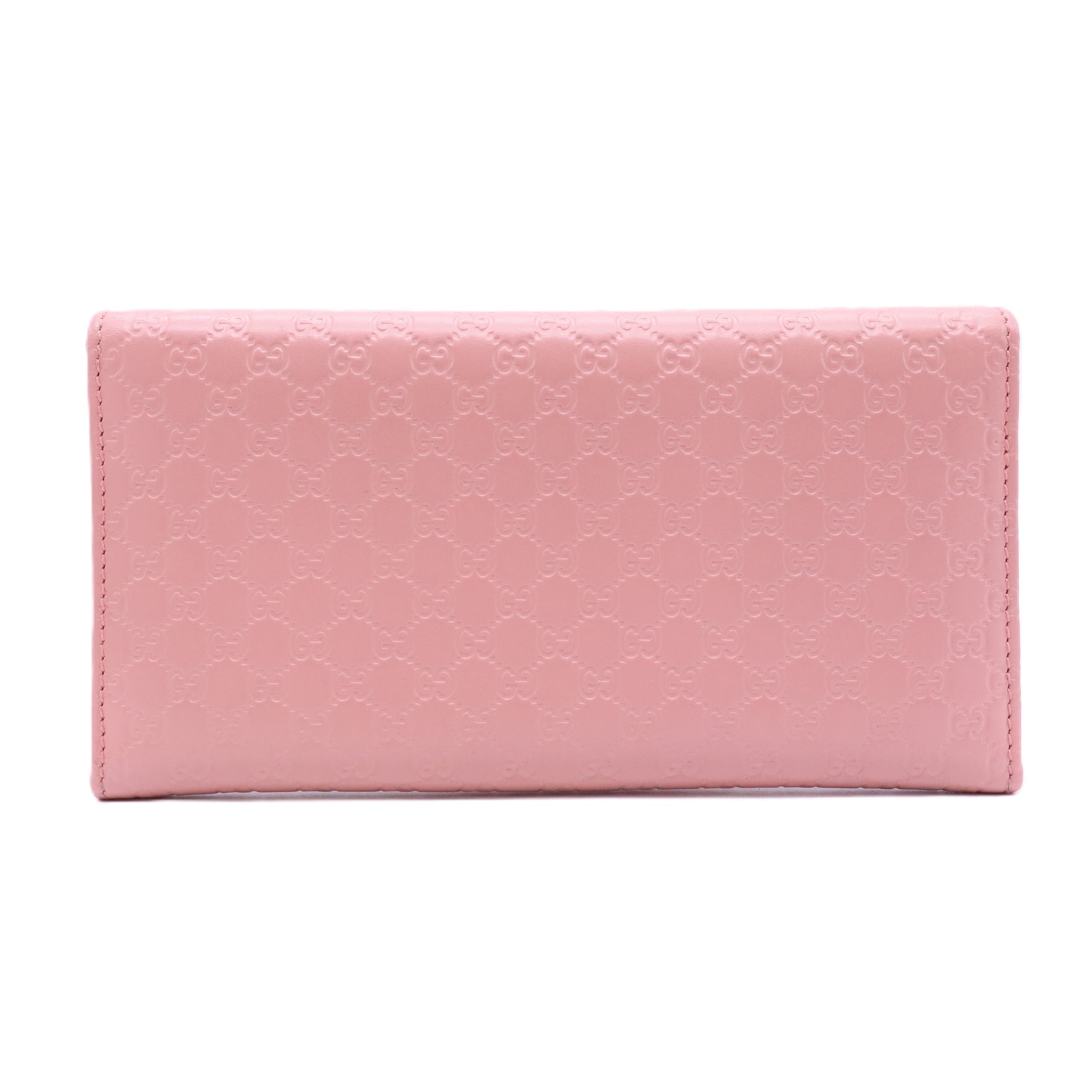 Microguccissima Leather Flap Continental Wallet