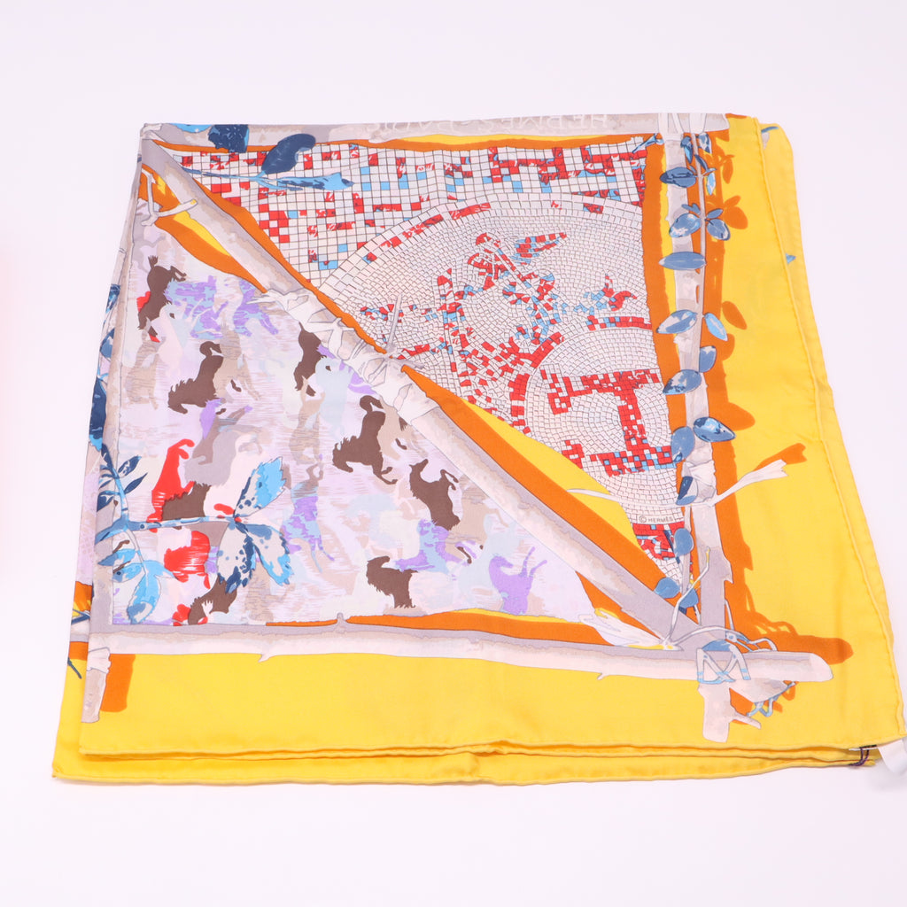Hermès Carnets de Bal scarf 90 W22460