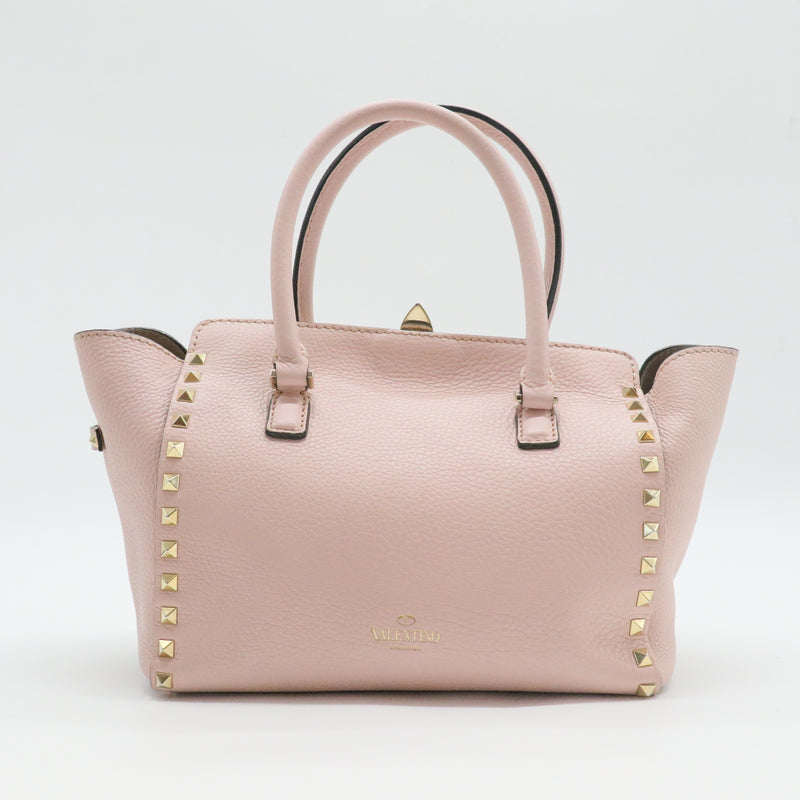 Rockstud Tote Rigid Leather Small