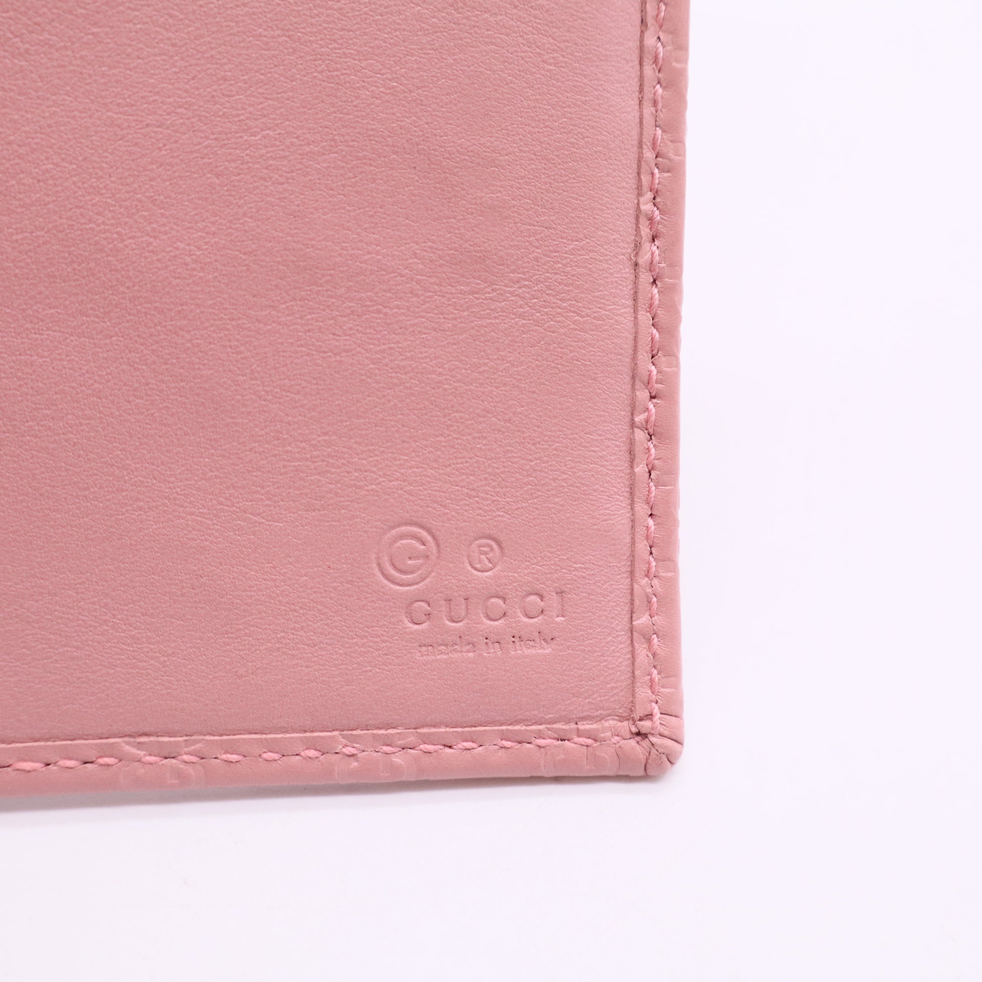 Microguccissima Leather Flap Continental Wallet