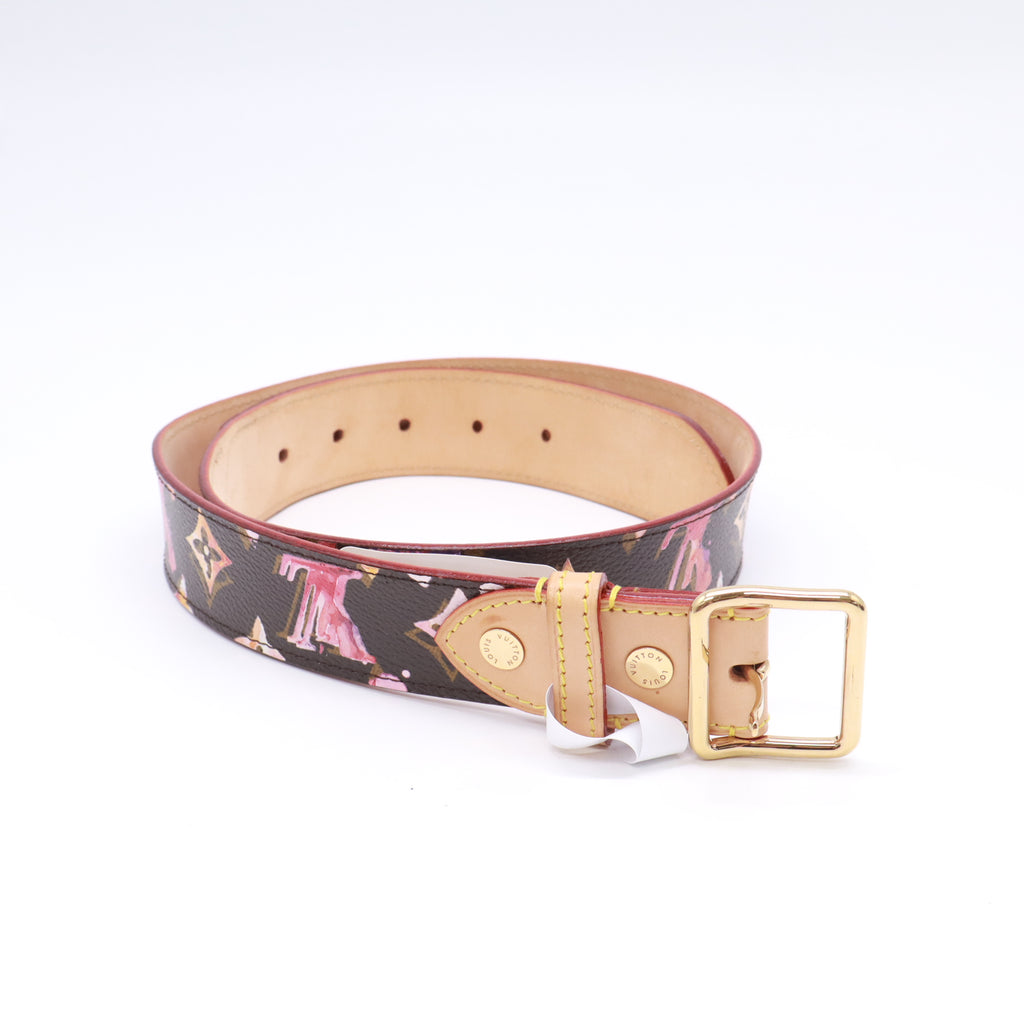 Louis Vuitton x Richard Prince Monogram Watercolor Leather Belt W22919