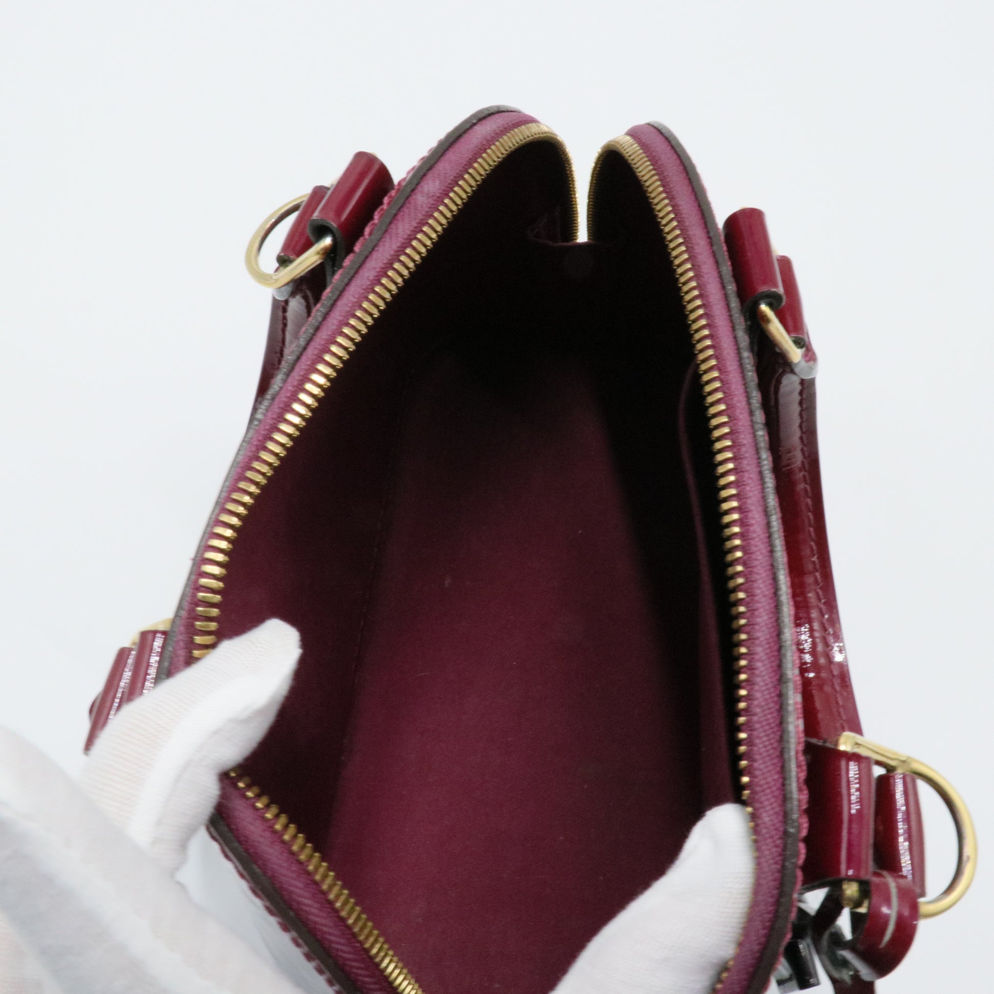 Alma Handbag Monogram Vernis BB