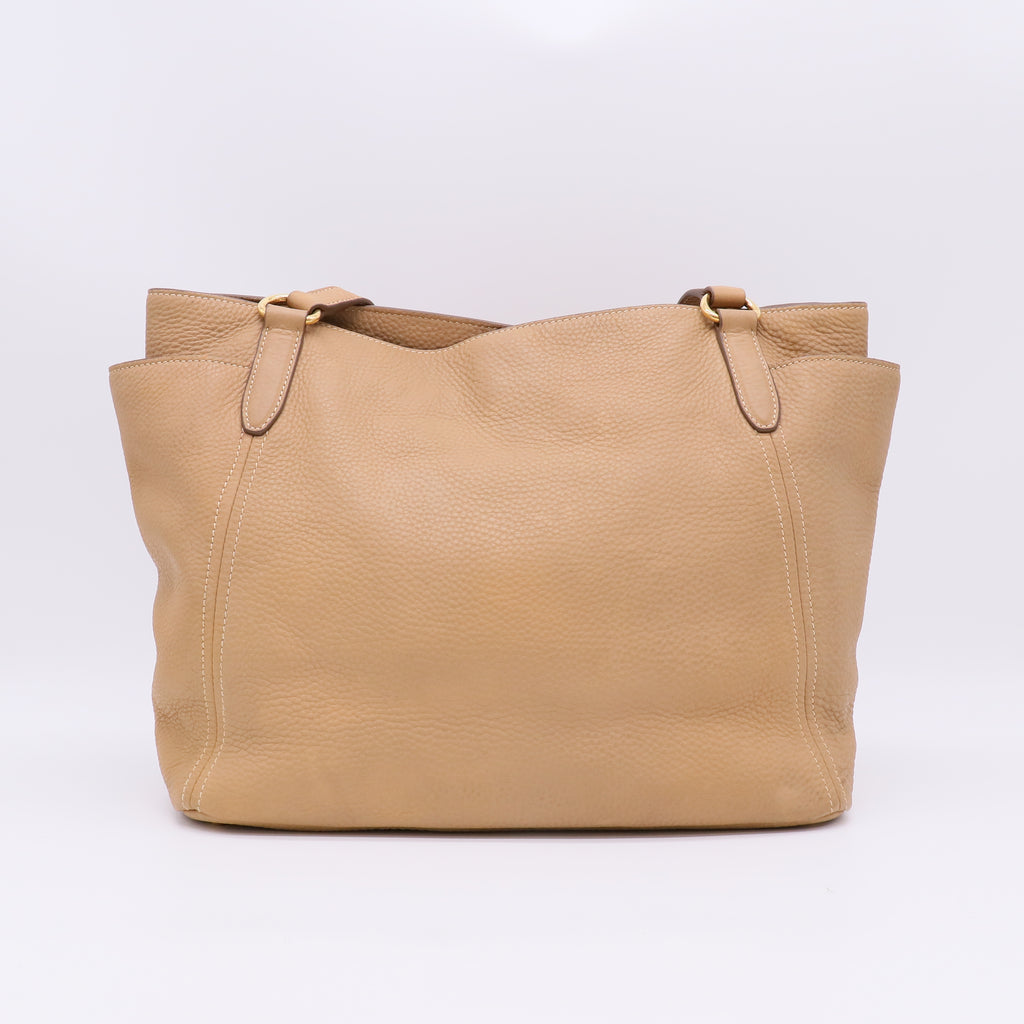 Prada Vitello Daino Leather Side-Pocket Tote Bag B22922