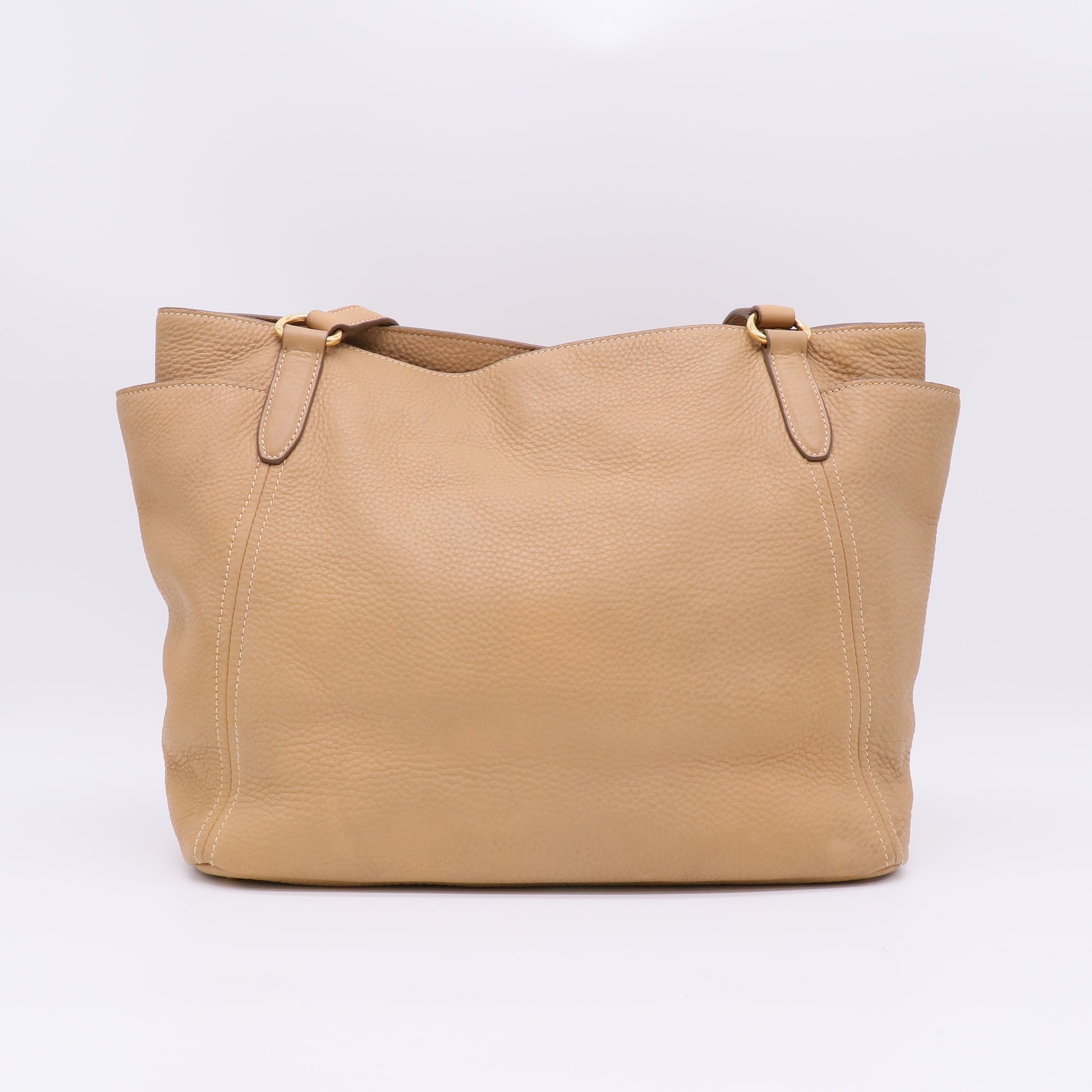 Prada Vitello Daino Leather Side-Pocket Tote Bag B22922