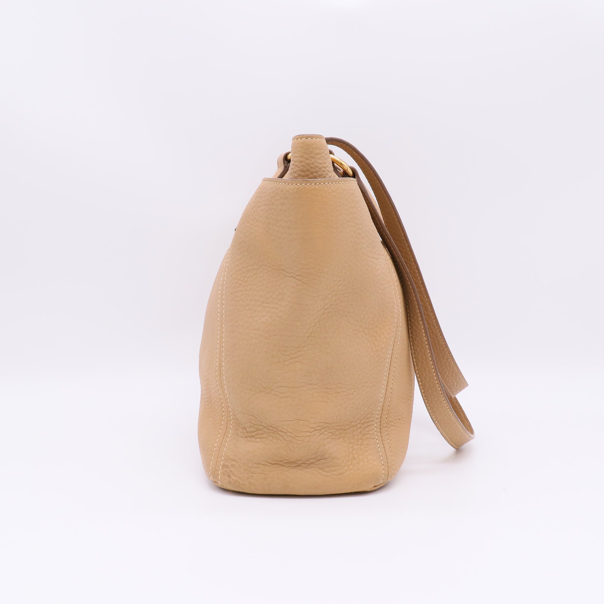 Prada Vitello Daino Leather Side-Pocket Tote Bag B22922
