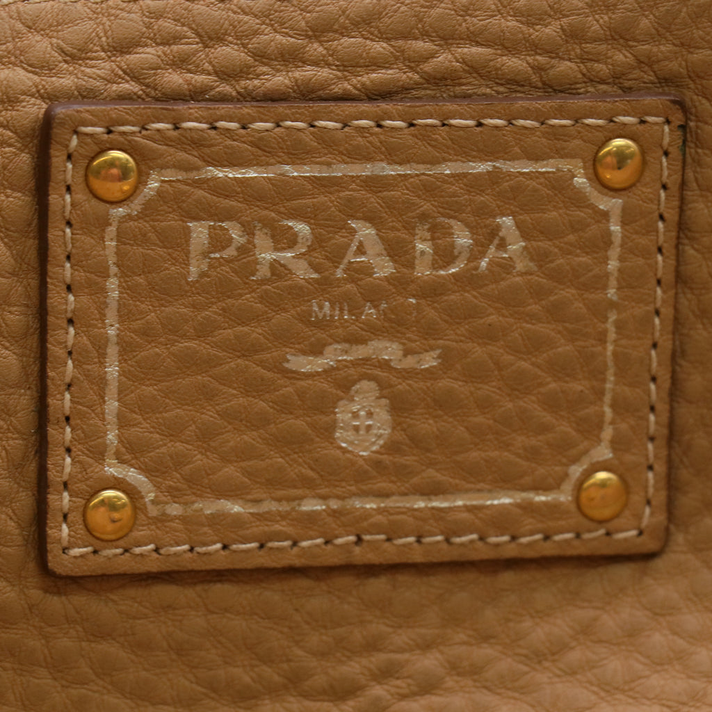 Prada Vitello Daino Leather Side-Pocket Tote Bag B22922