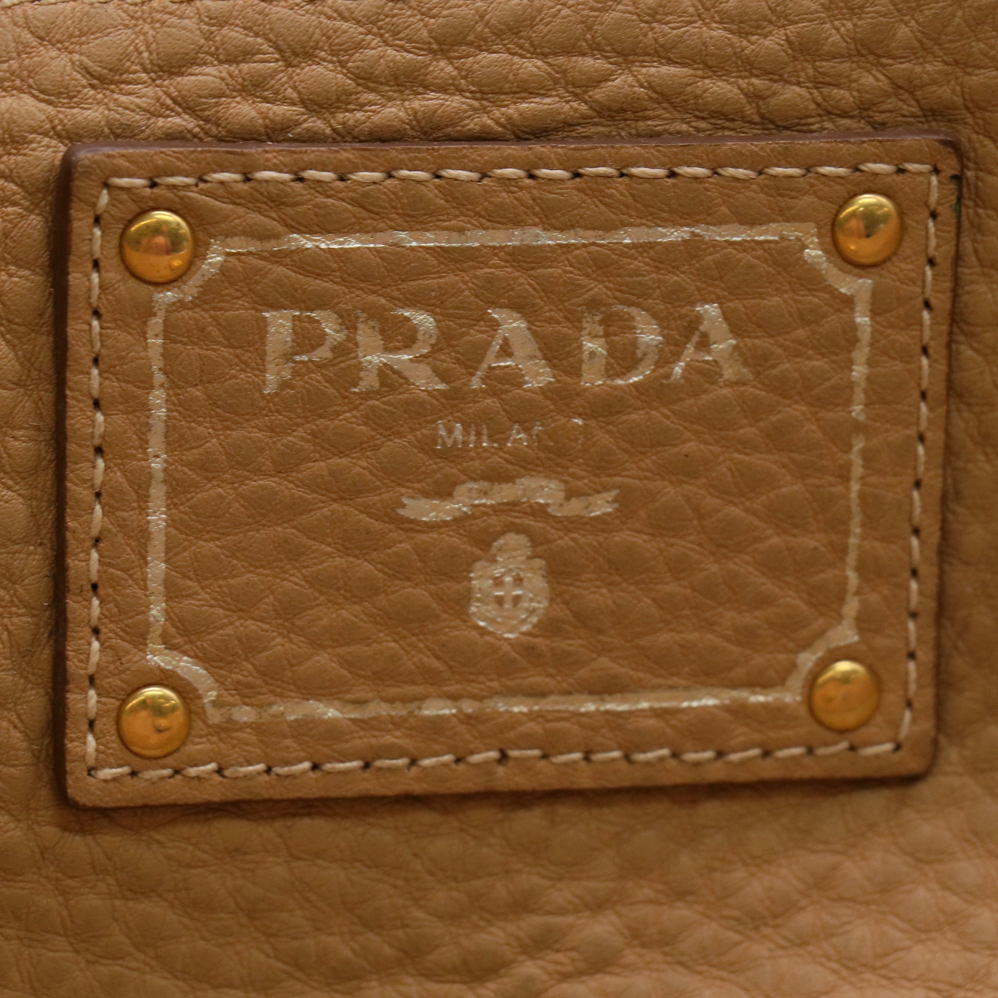 Prada Vitello Daino Leather Side-Pocket Tote Bag B22922