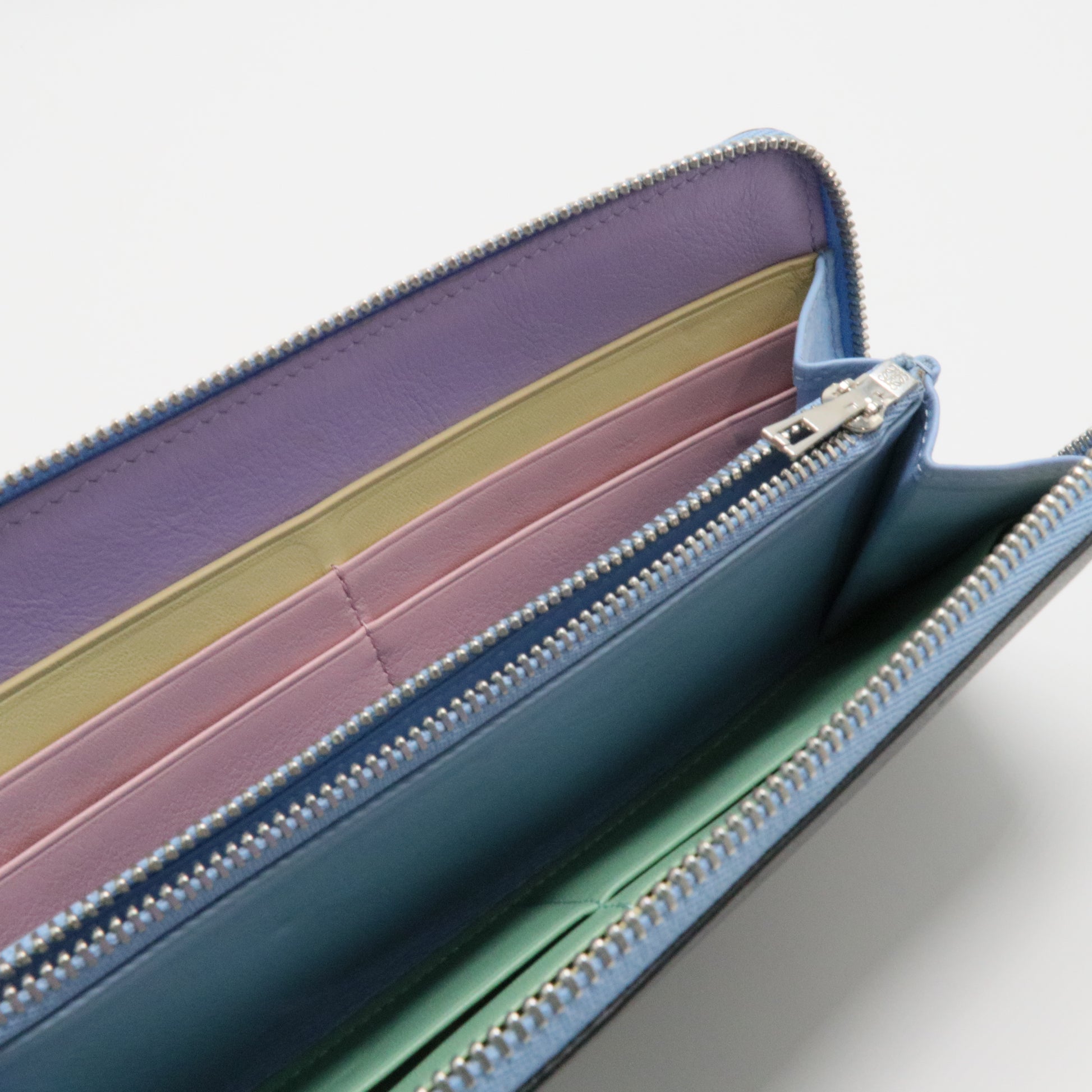 Anagram Leather Long Wallet Black