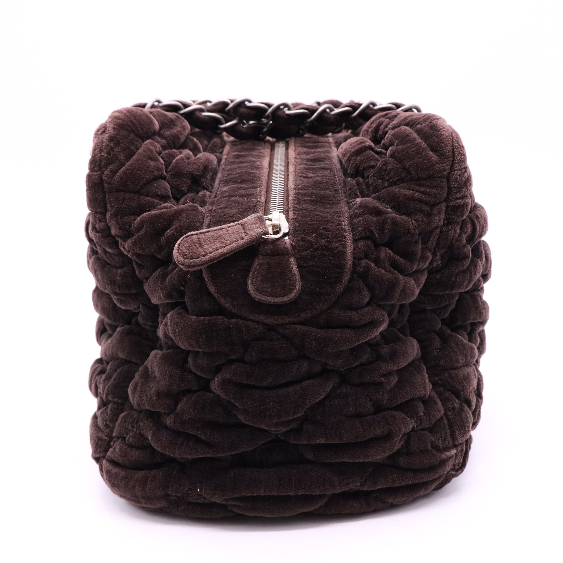 Velour Bubble Quilt Moscow Bowler Brown