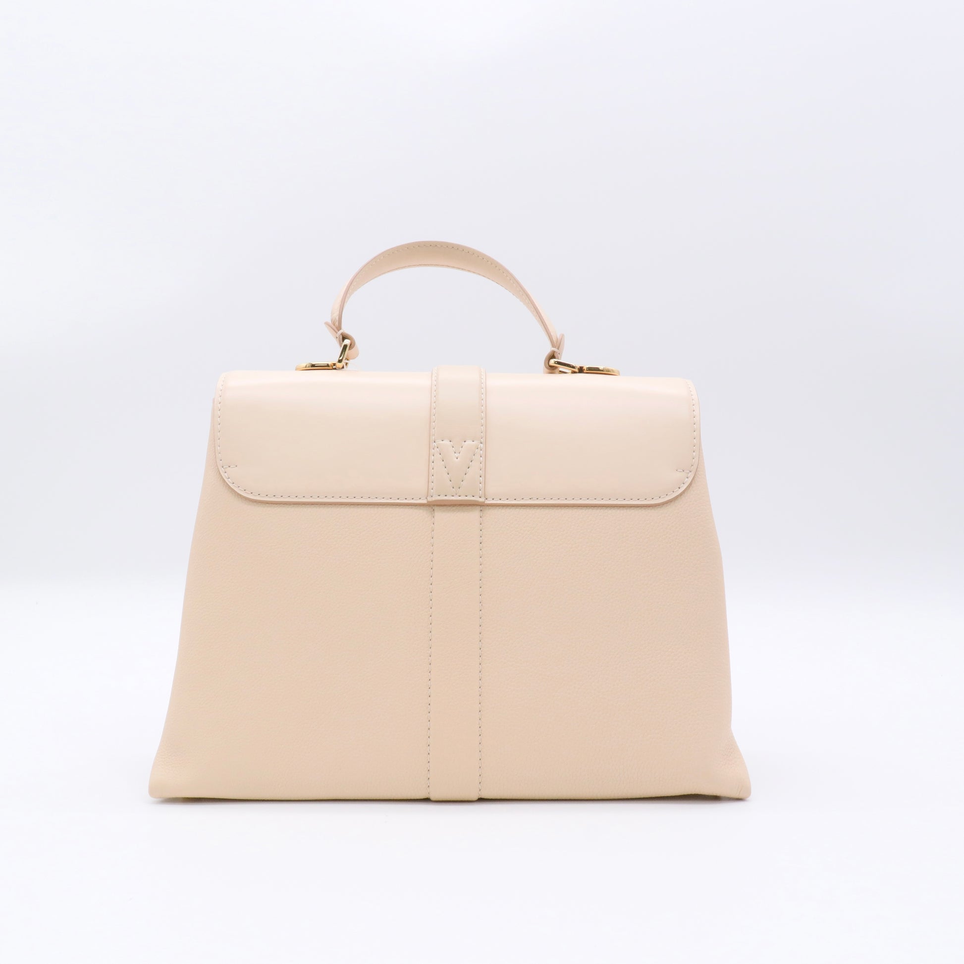 Grained Smooth Calfskin Rose Des Vents PM Creme twins