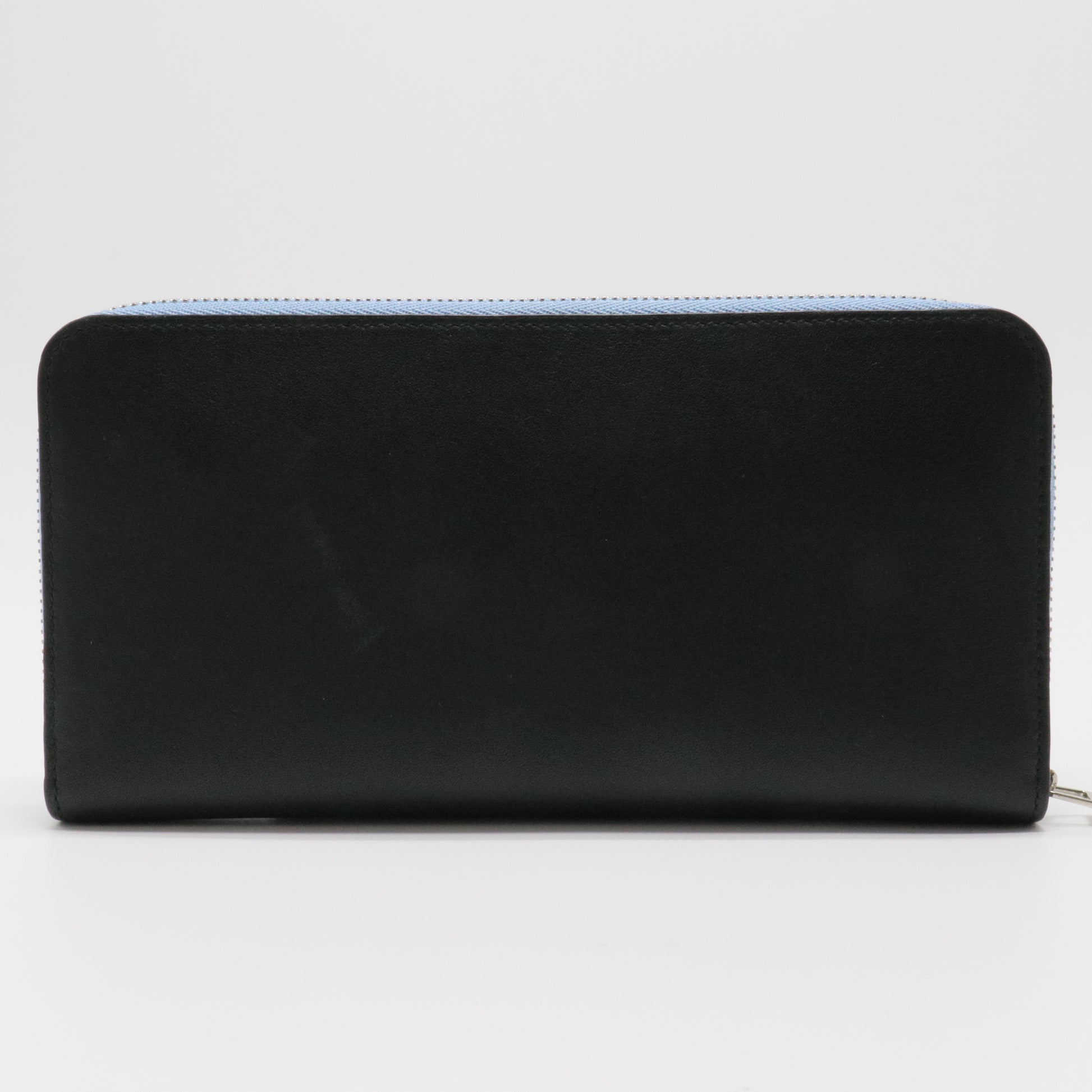Anagram Leather Long Wallet Black