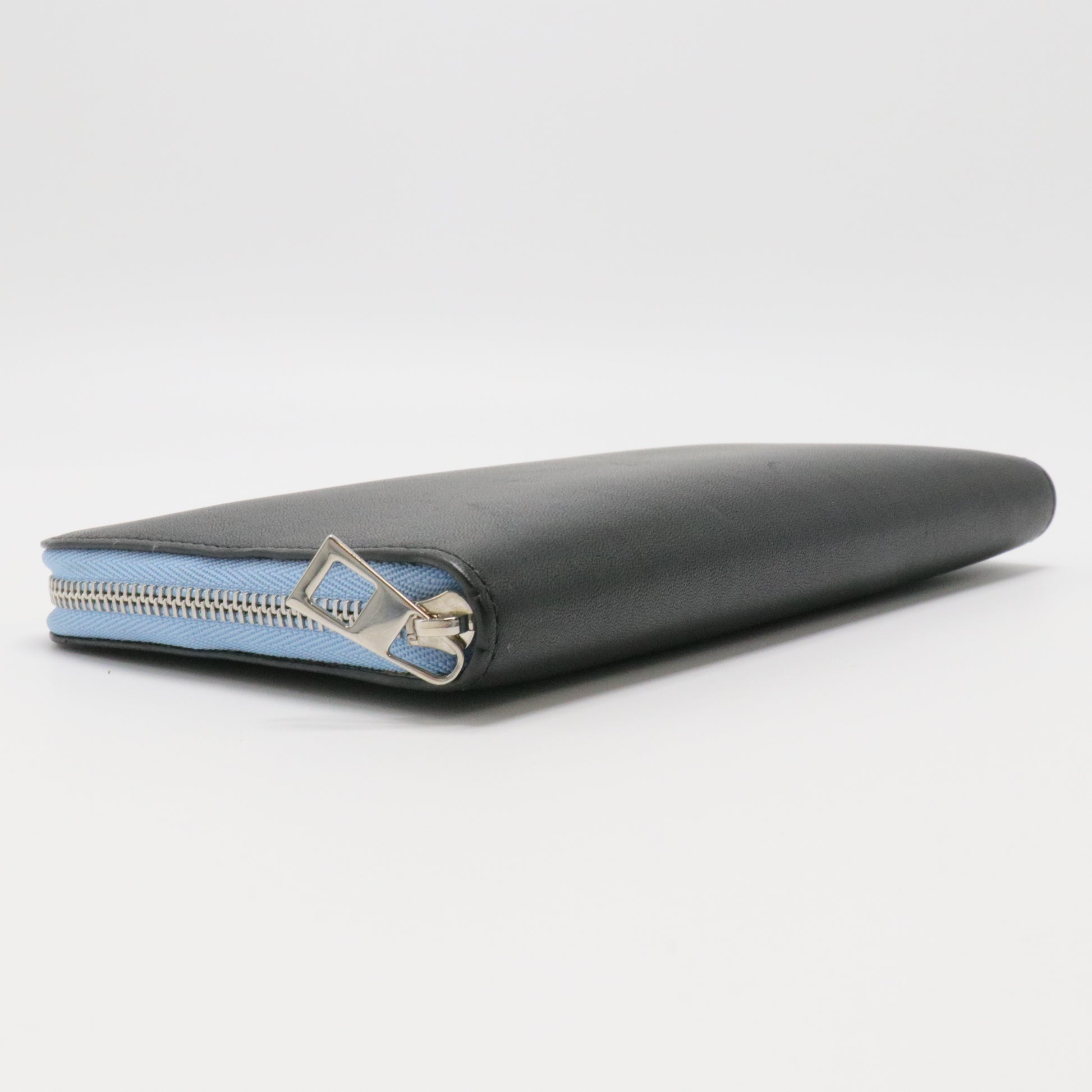 Anagram Leather Long Wallet Black