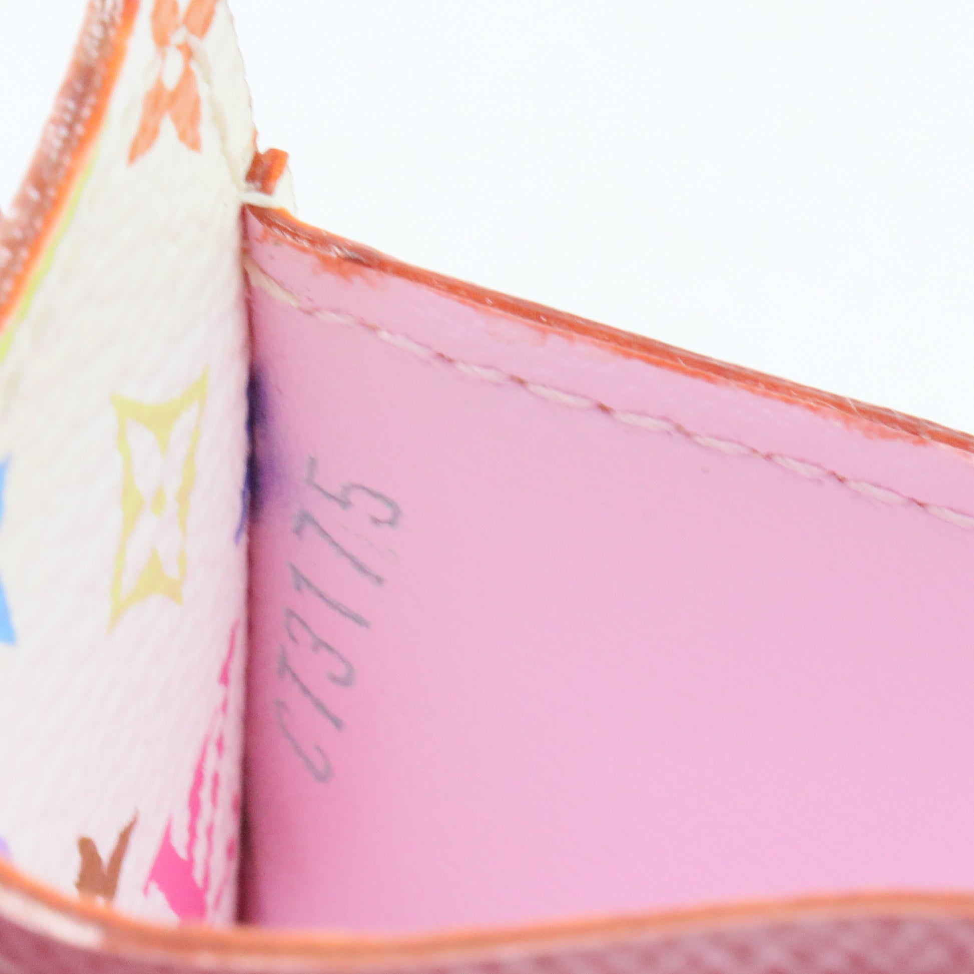 Monogram Multicolor Sarah Wallet NM White