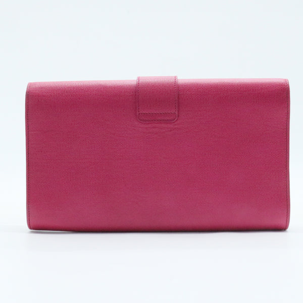 Leather Classic Y Clutch