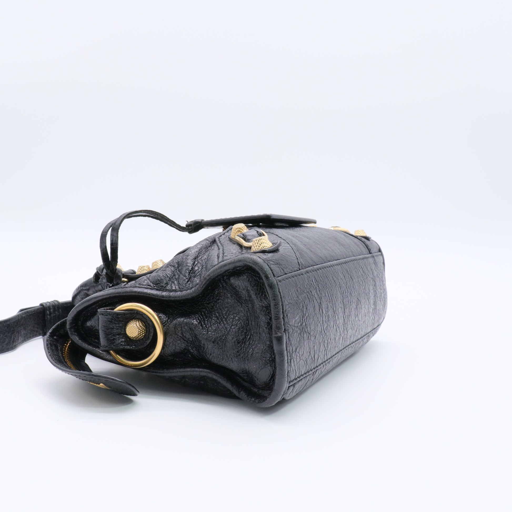 Agneau Giant 12 Gold Hardware Mini City Gris Fossile twins