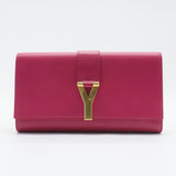 Leather Classic Y Clutch