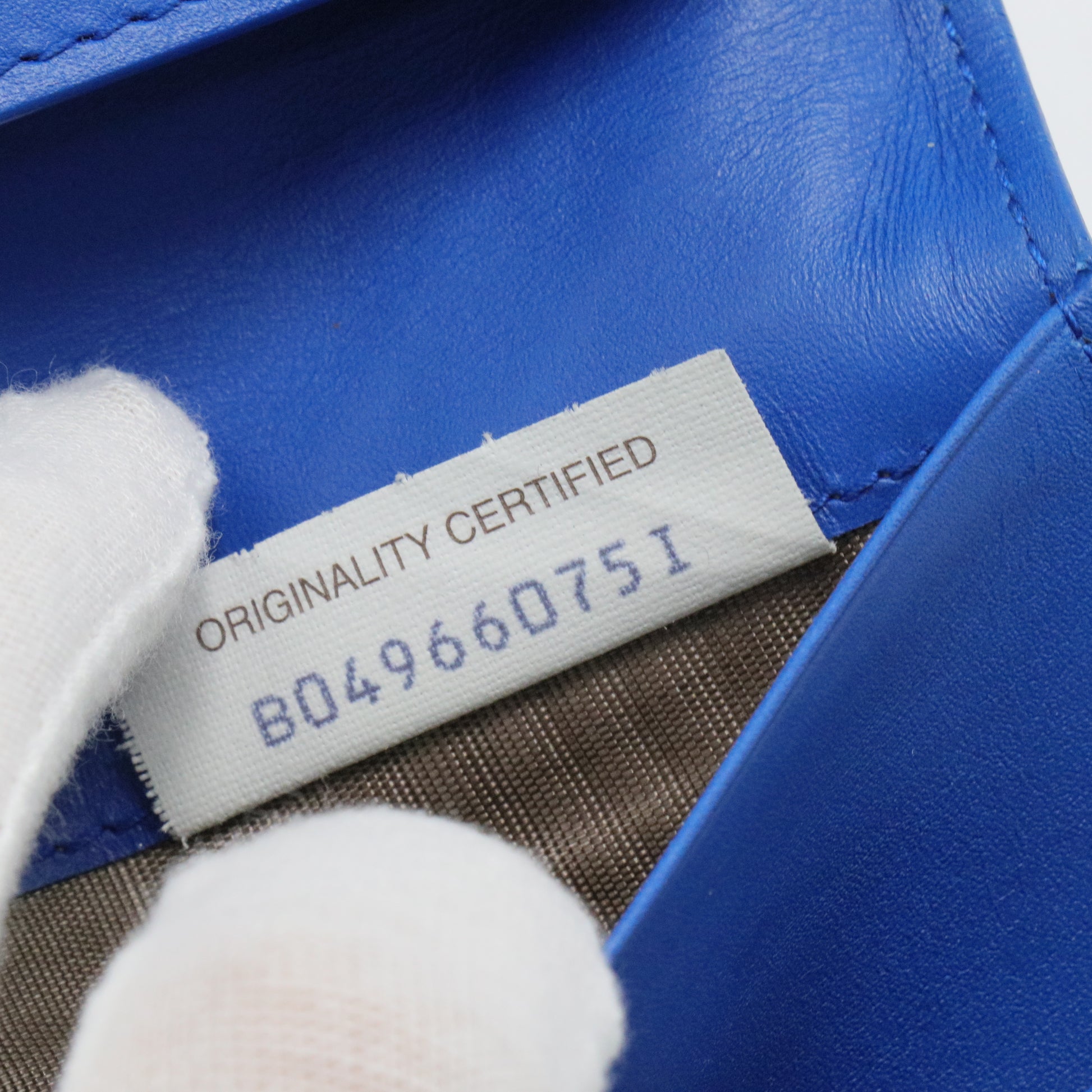 Nappa Intrecciato Continental Flap Wallet Bluette