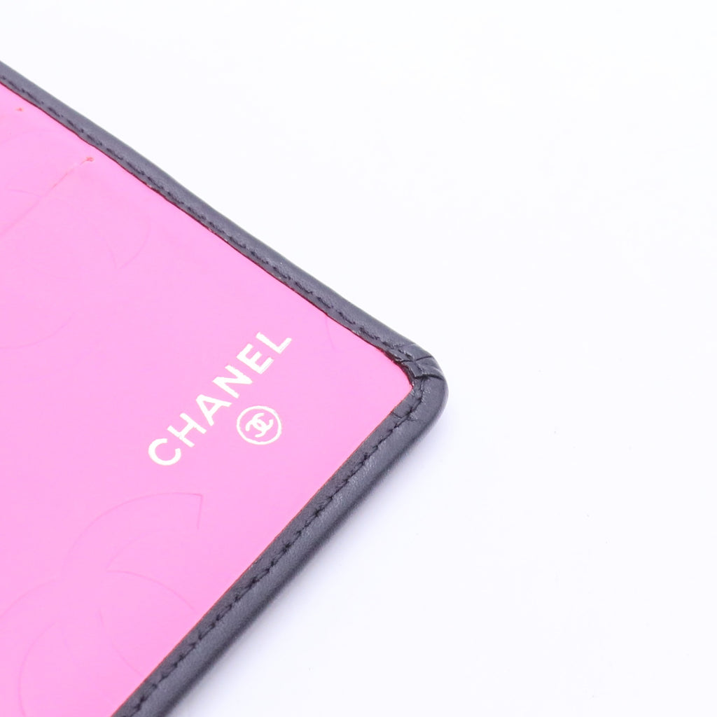 Black Quilted Leather Cambon Ligne Wallet