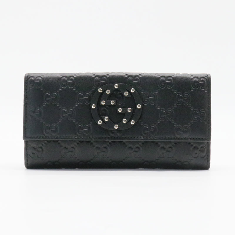 Soho Continental Wallet Studded Leather