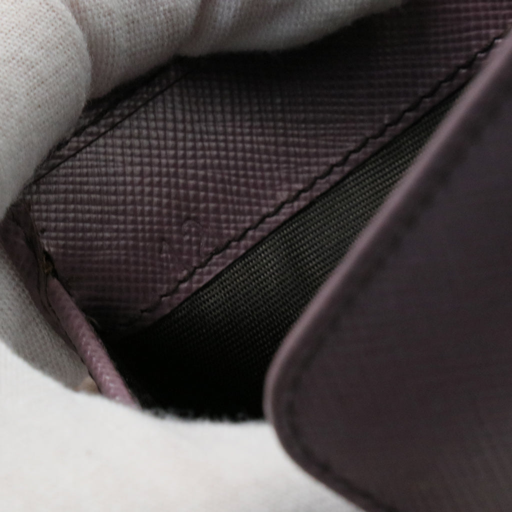 Compact Wallet Saffiano Leather