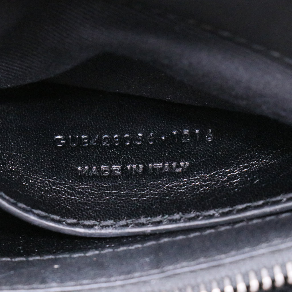 Saint Laurent Sheepskin Matelasse Chevron Patchwork Monogram Medium College Bag B21497