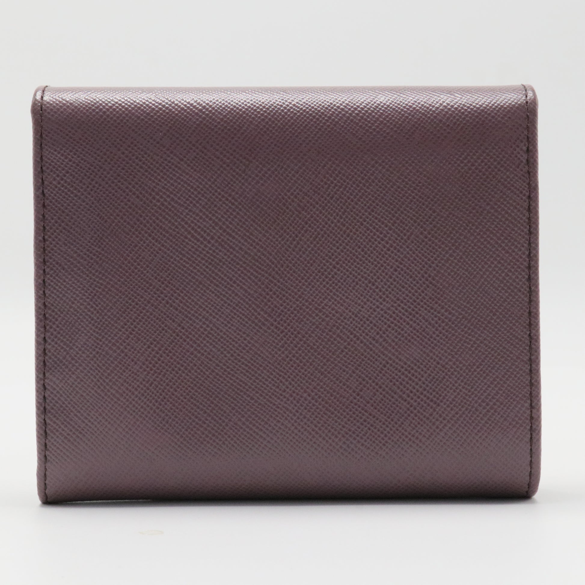 Compact Wallet Saffiano Leather