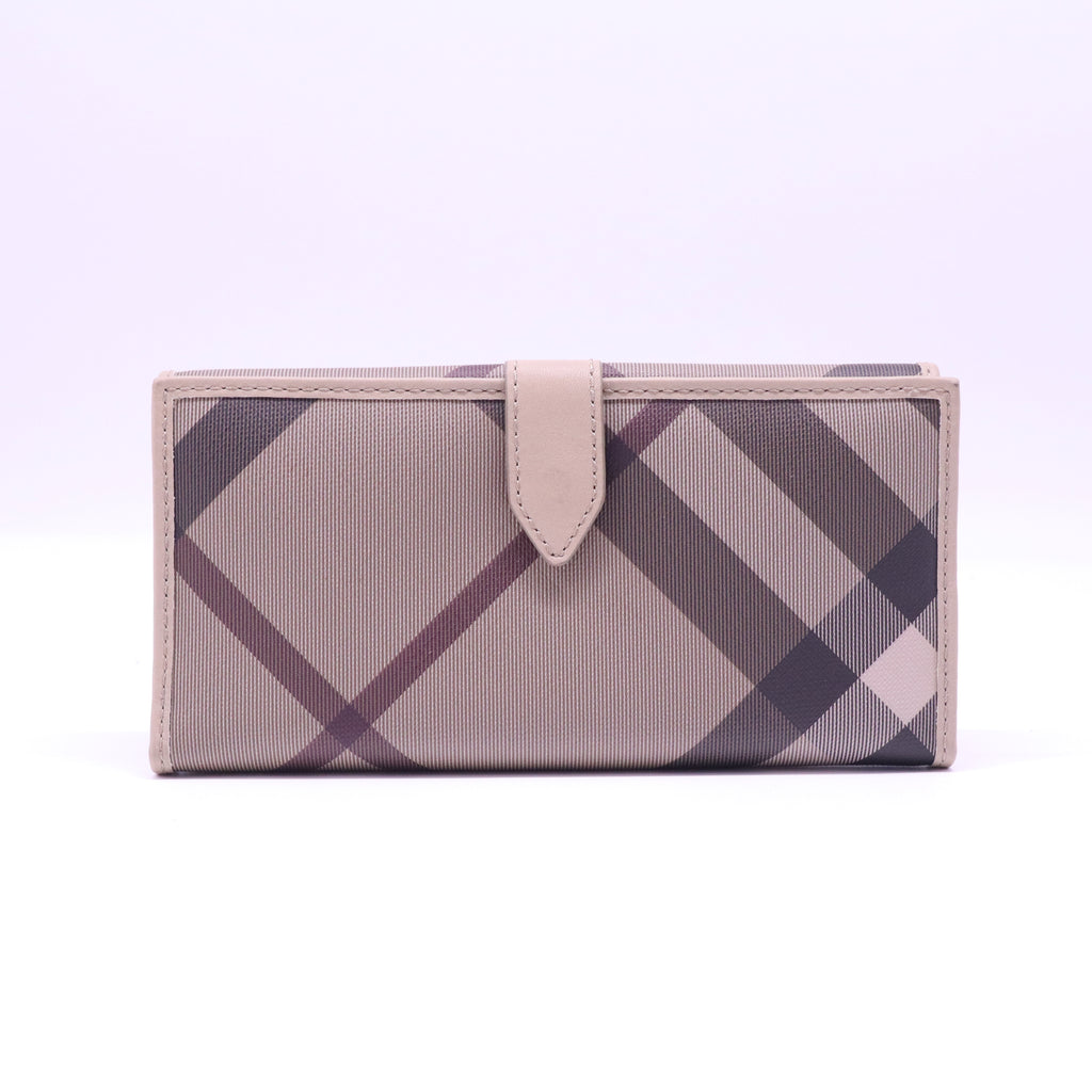 Burberry Smoked Check Porter Continental Wallet W21366