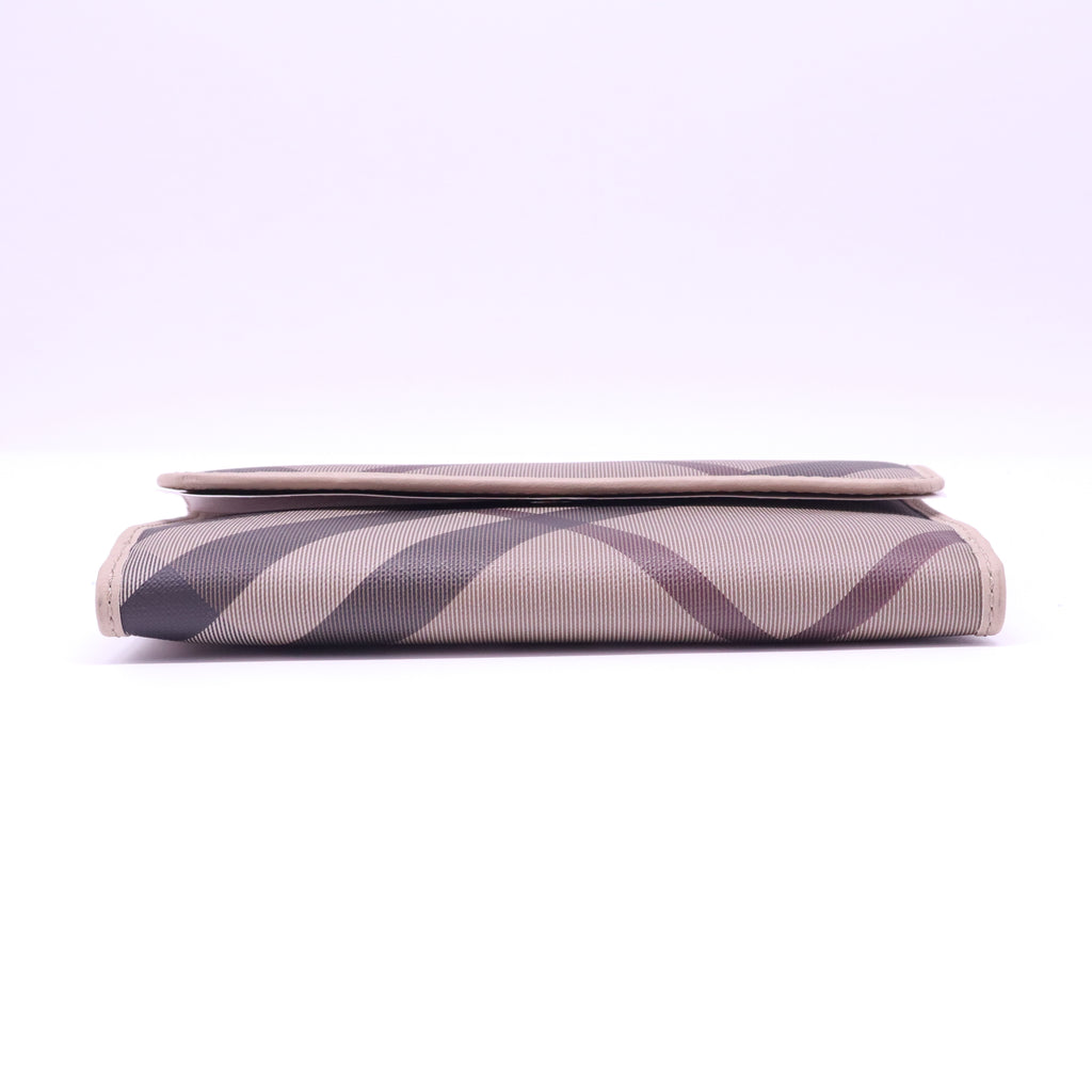 Burberry Smoked Check Porter Continental Wallet W21366