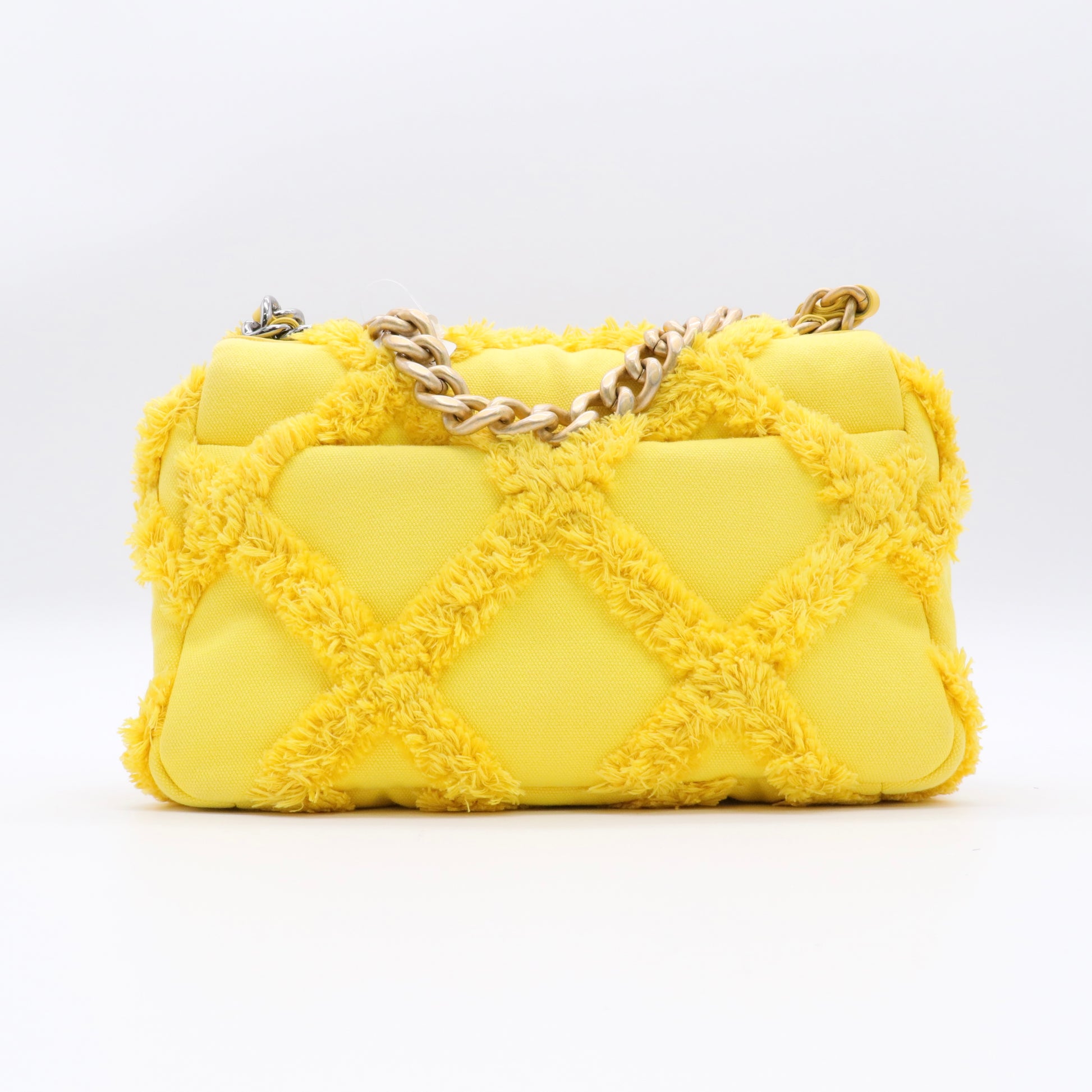 Cotton Canvas Quilted Medium Chanel 19 Flap twins