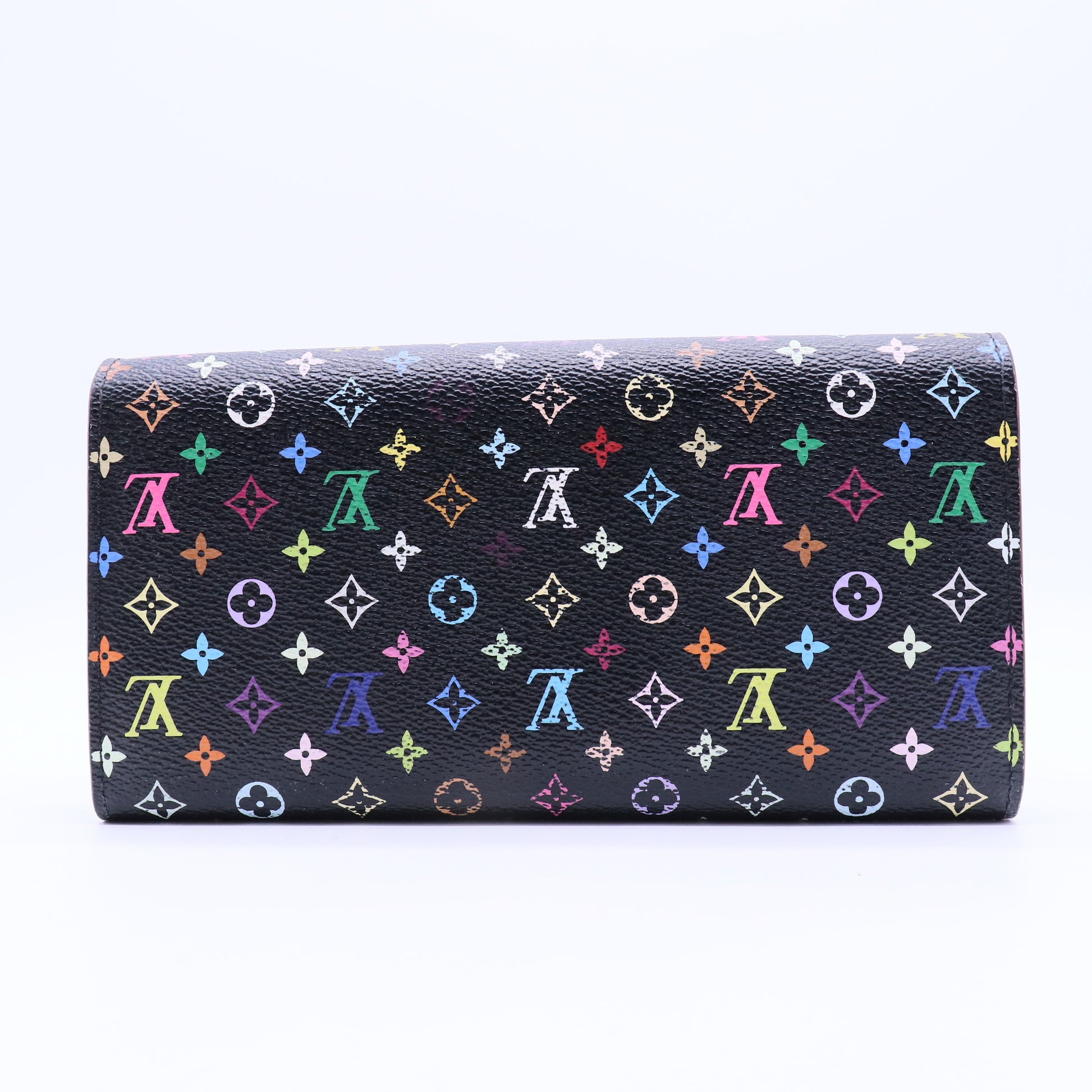 Black Multicolor Monogram Sarah Wallet