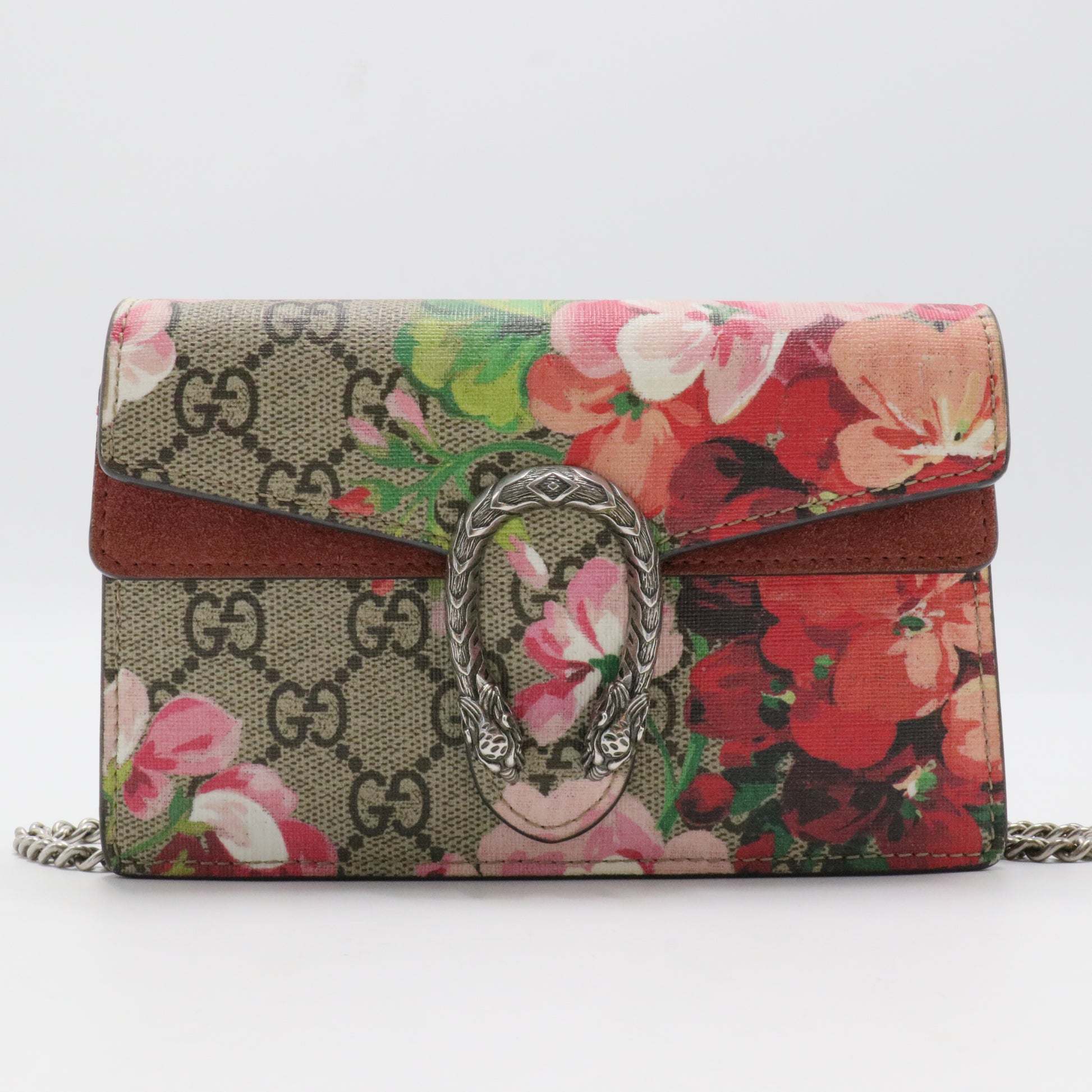 Dionysus Bag Blooms Print GG Coated Canvas Super Mini