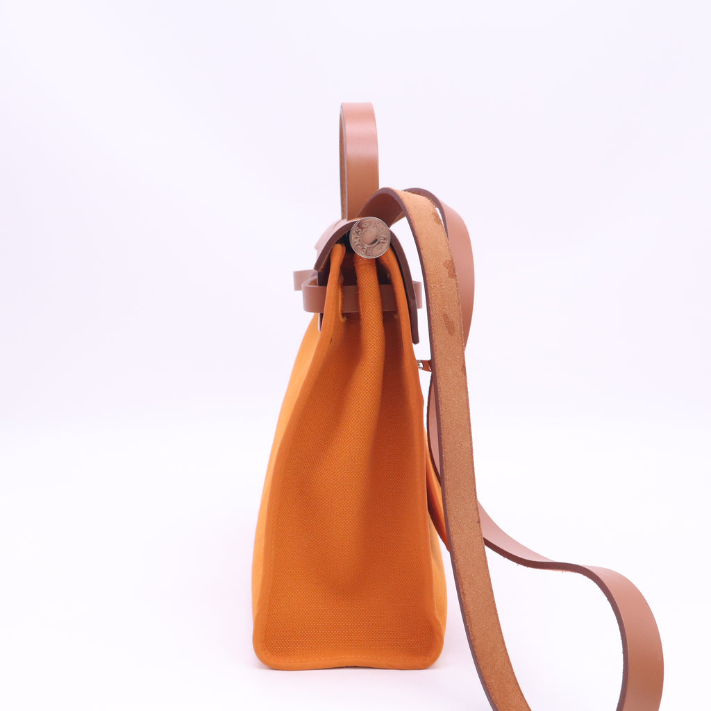 Vache Hunter Toile Herbag Zip 31 PM Orange B24568
