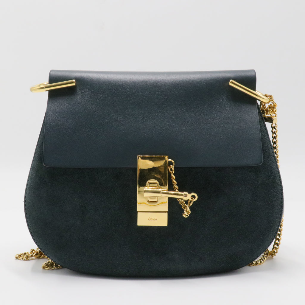 Drew Crossbody Bag Leather and Suede Small