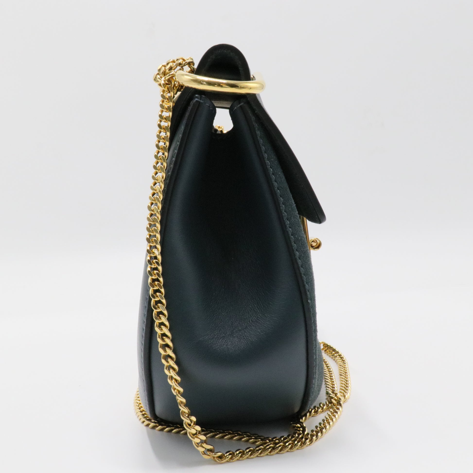 Drew Crossbody Bag Leather and Suede Small
