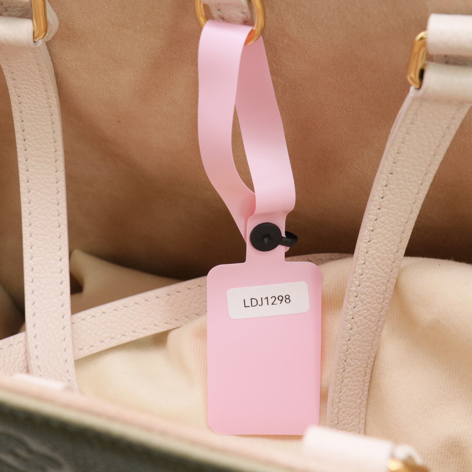 Empreinte Monogram Spring In The City Onthego MM Kaki Beige Cream twins