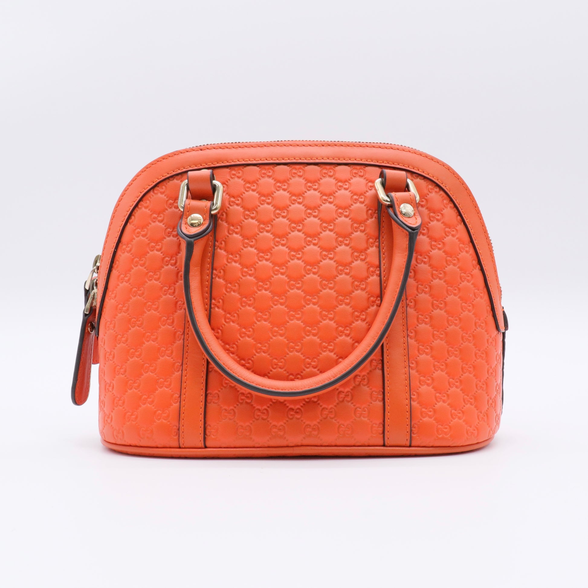 Microguccissima Mini Dome Bag Sun Orange twins