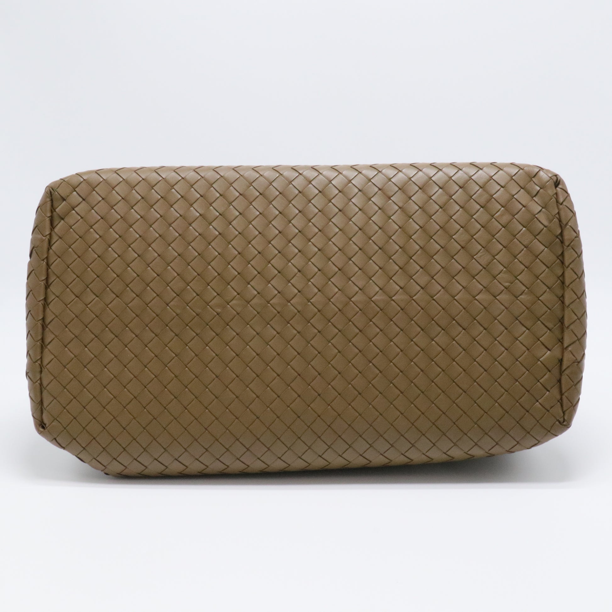 Bottega Veneta Brown Intrecciato Leather Medium Roma Tote