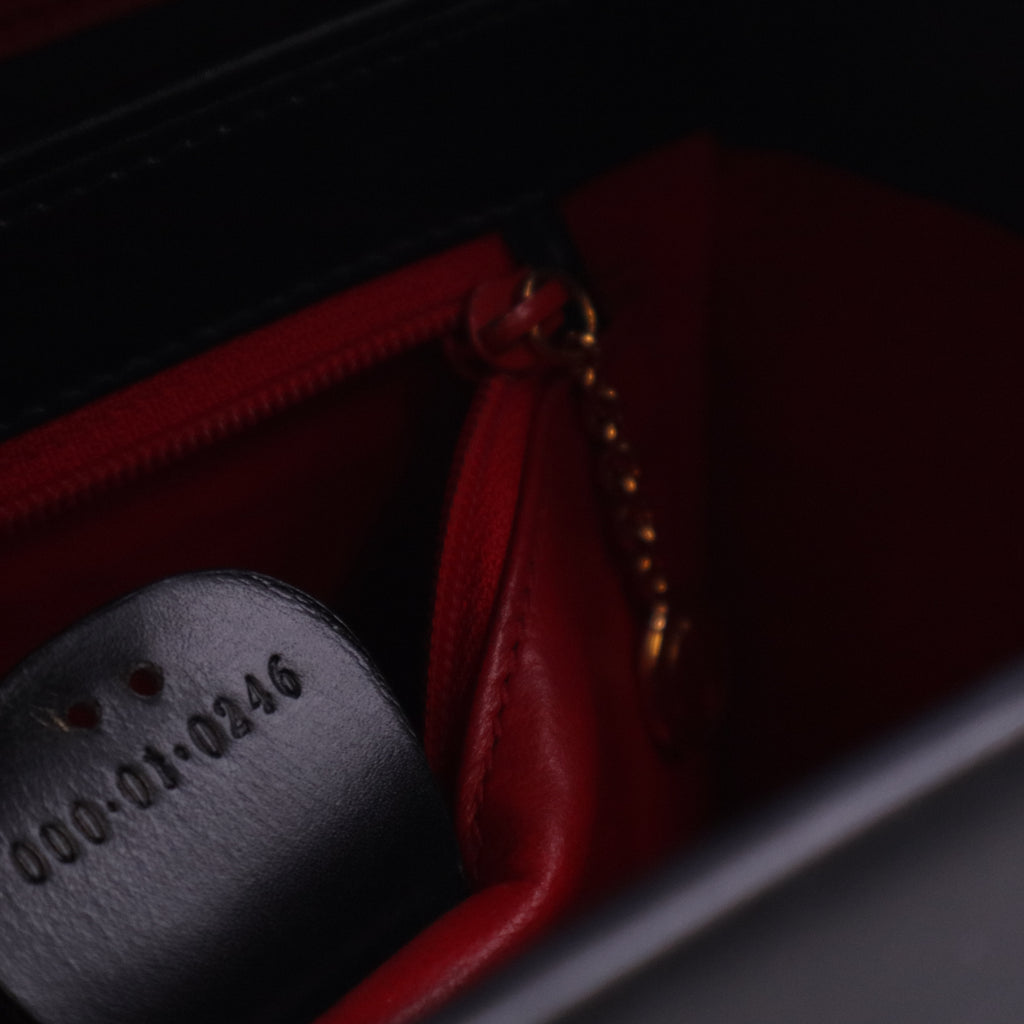 Pre-Owned Gucci Ladylock Leather Black