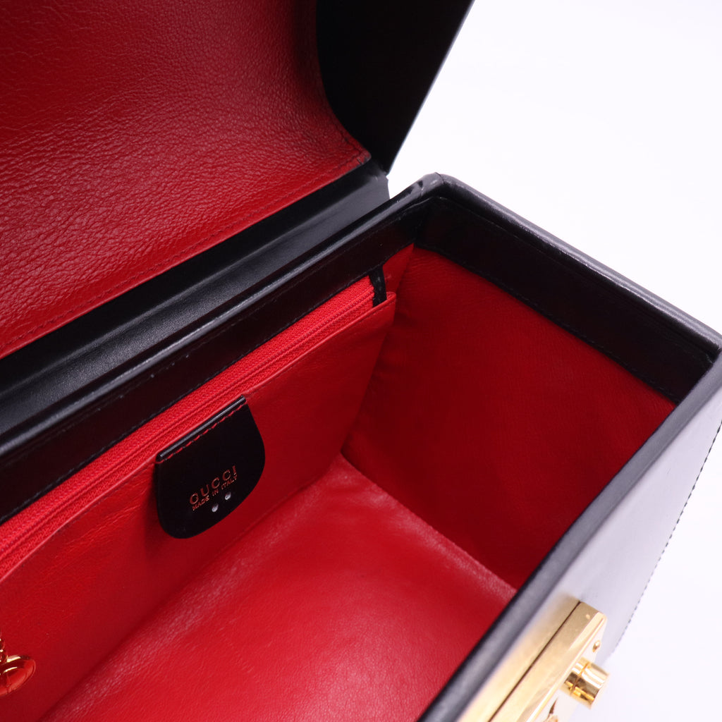 Pre-Owned Gucci Ladylock Leather Black