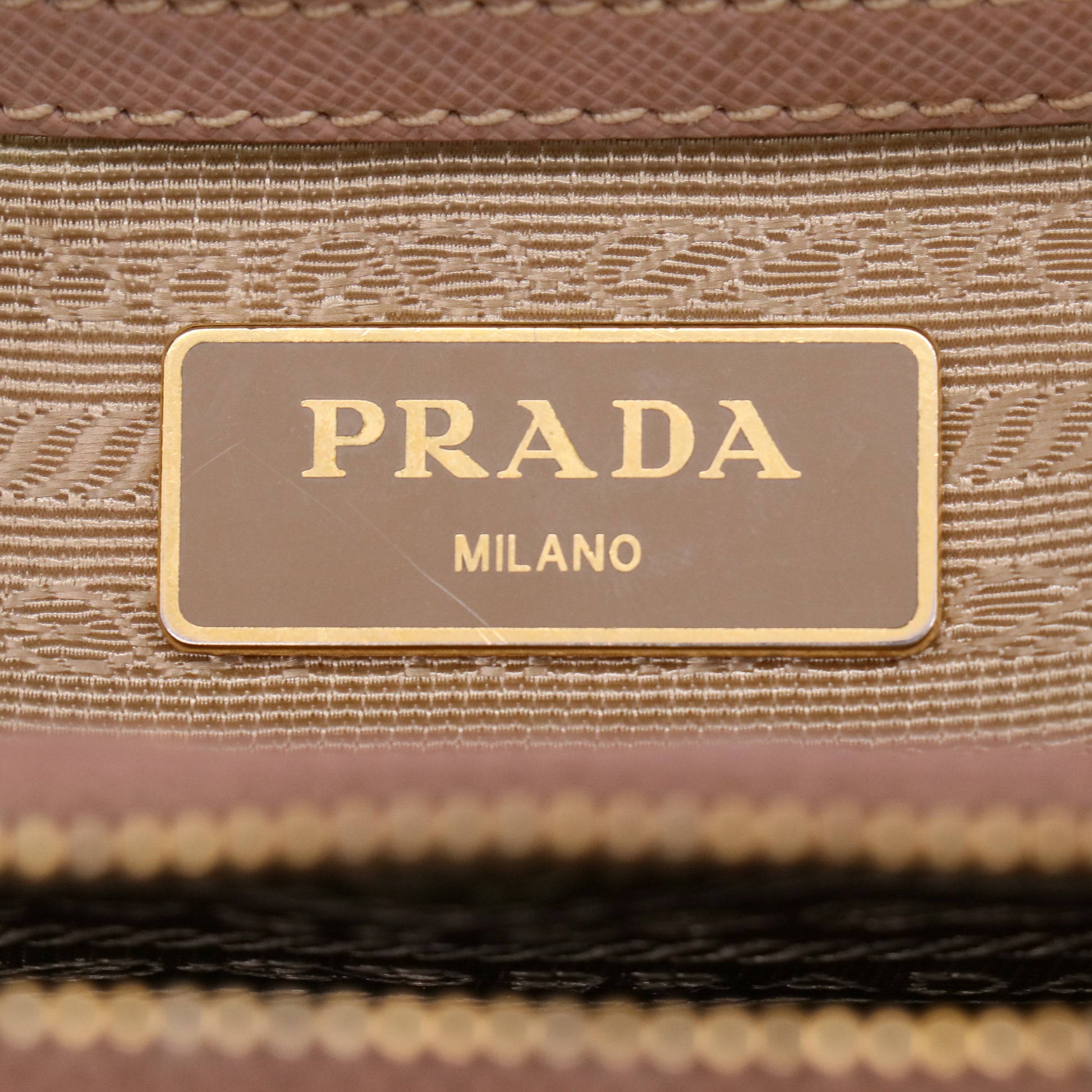 Prada Medium Galleria Double Zip Tote in Saffiano Lux Leather B23054