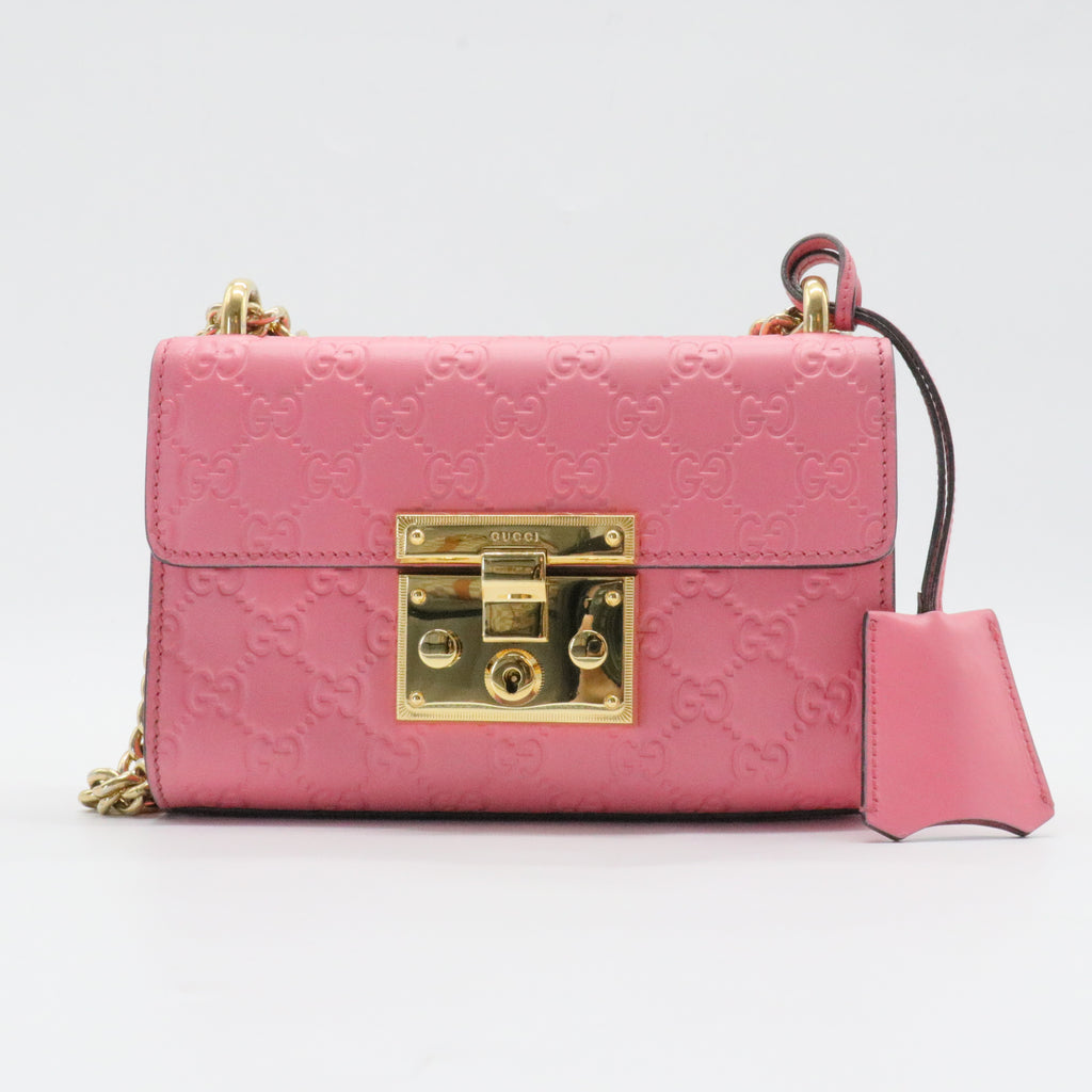 GG Signature Small Padlock Shoulder Bag
