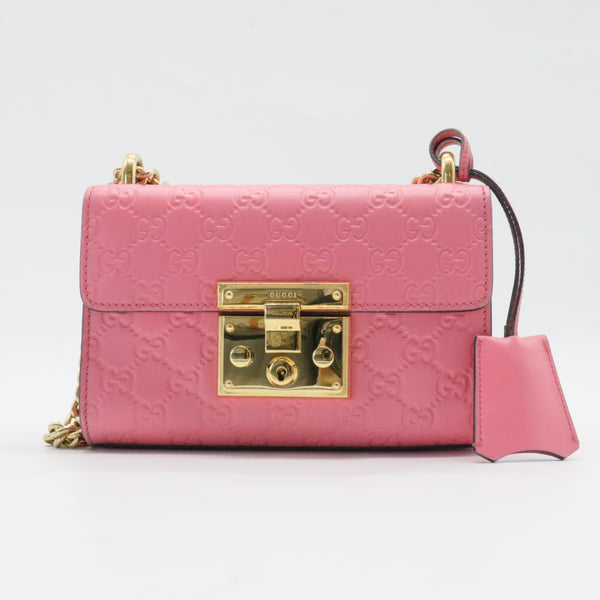 GG Signature Small Padlock Shoulder Bag