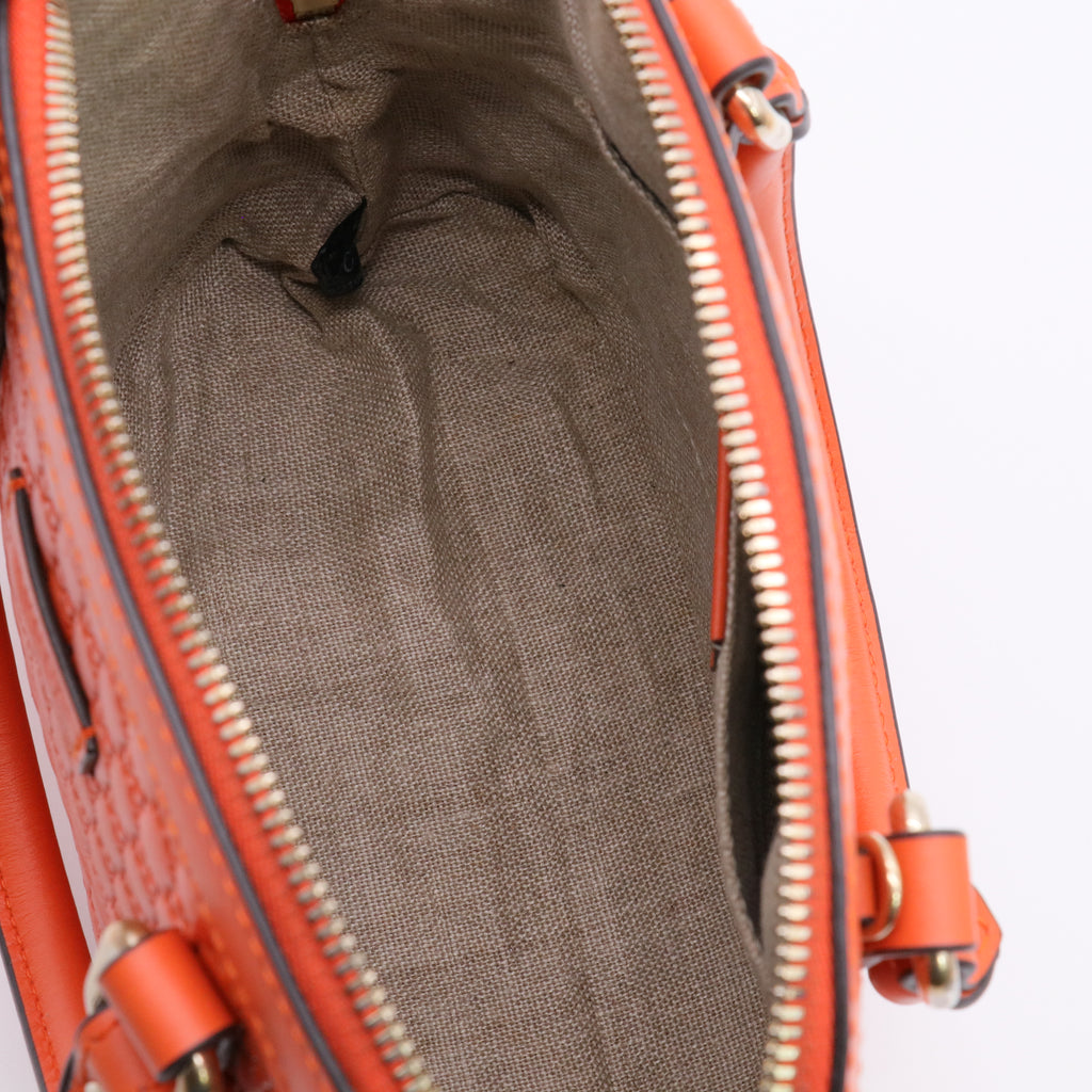 Microguccissima Mini Dome Bag Sun Orange twins